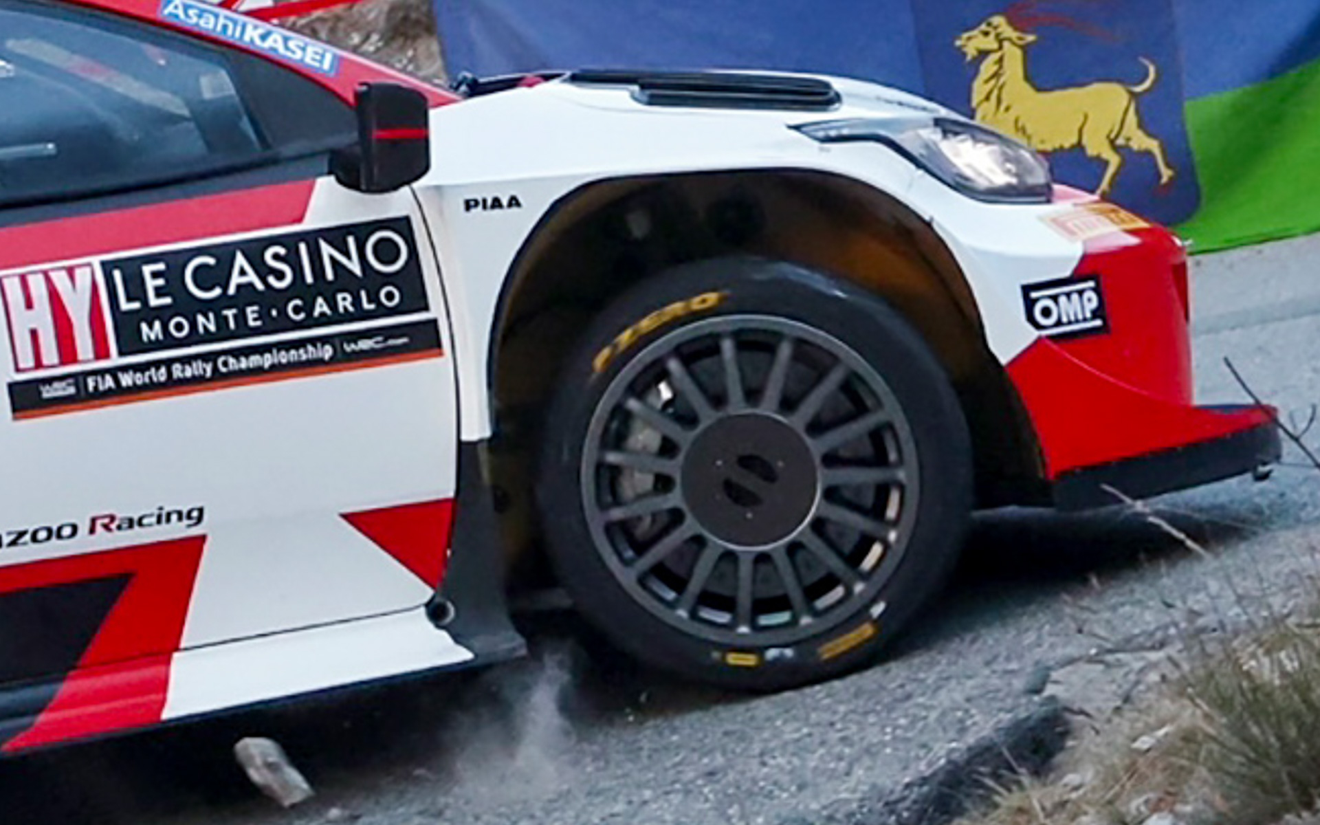 OZレーシングのホイールを履くトヨタ GR YARIS Rally1 HYBRID