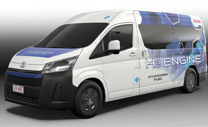 水素エンジン搭載ハイエース