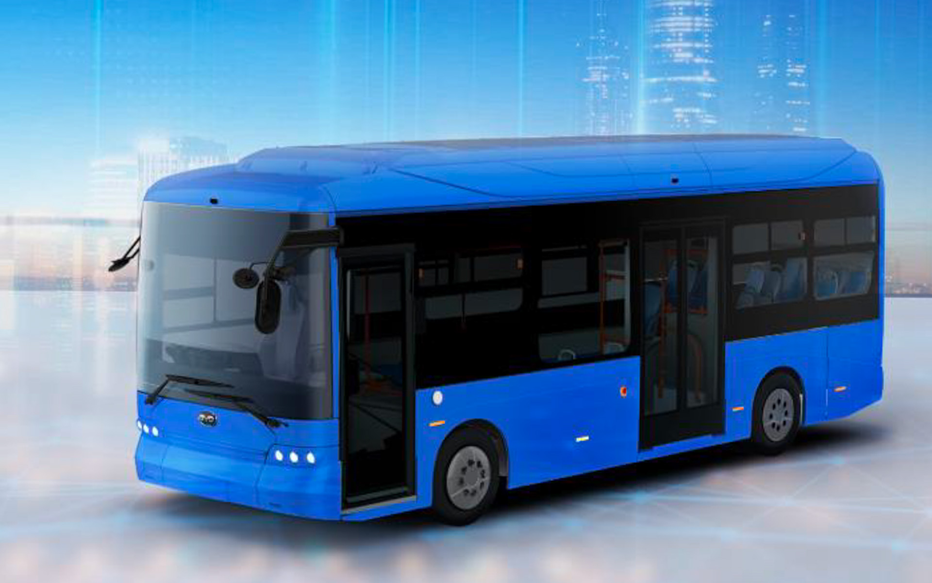 9mサイズの中型EV（電気自動車）バス「J7」