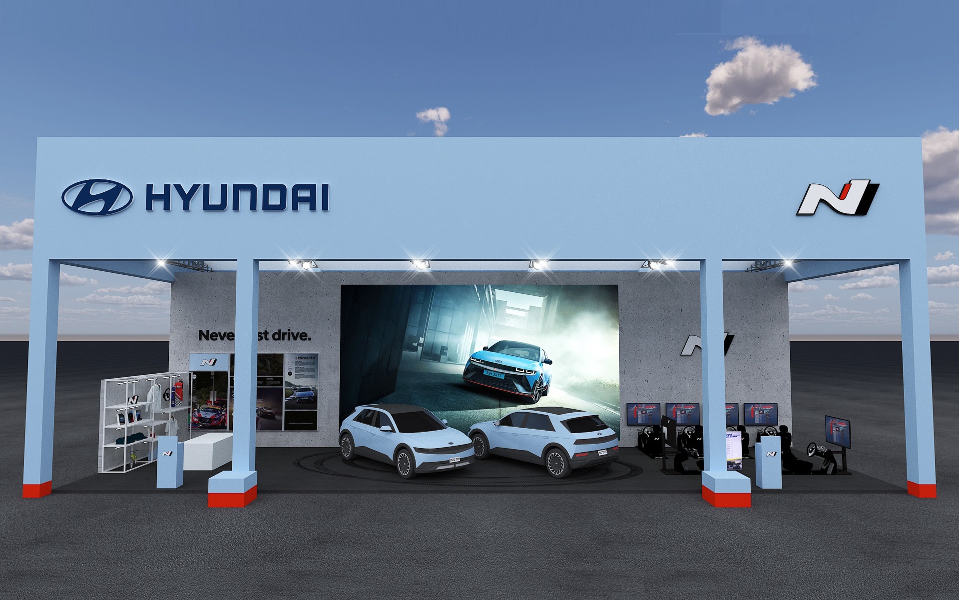 ヒョンデはフォーラムエイト・ラリー・ジャパン2023に協賛し、ブースを出展するほか日本初披露となる車両も展示すると発表した