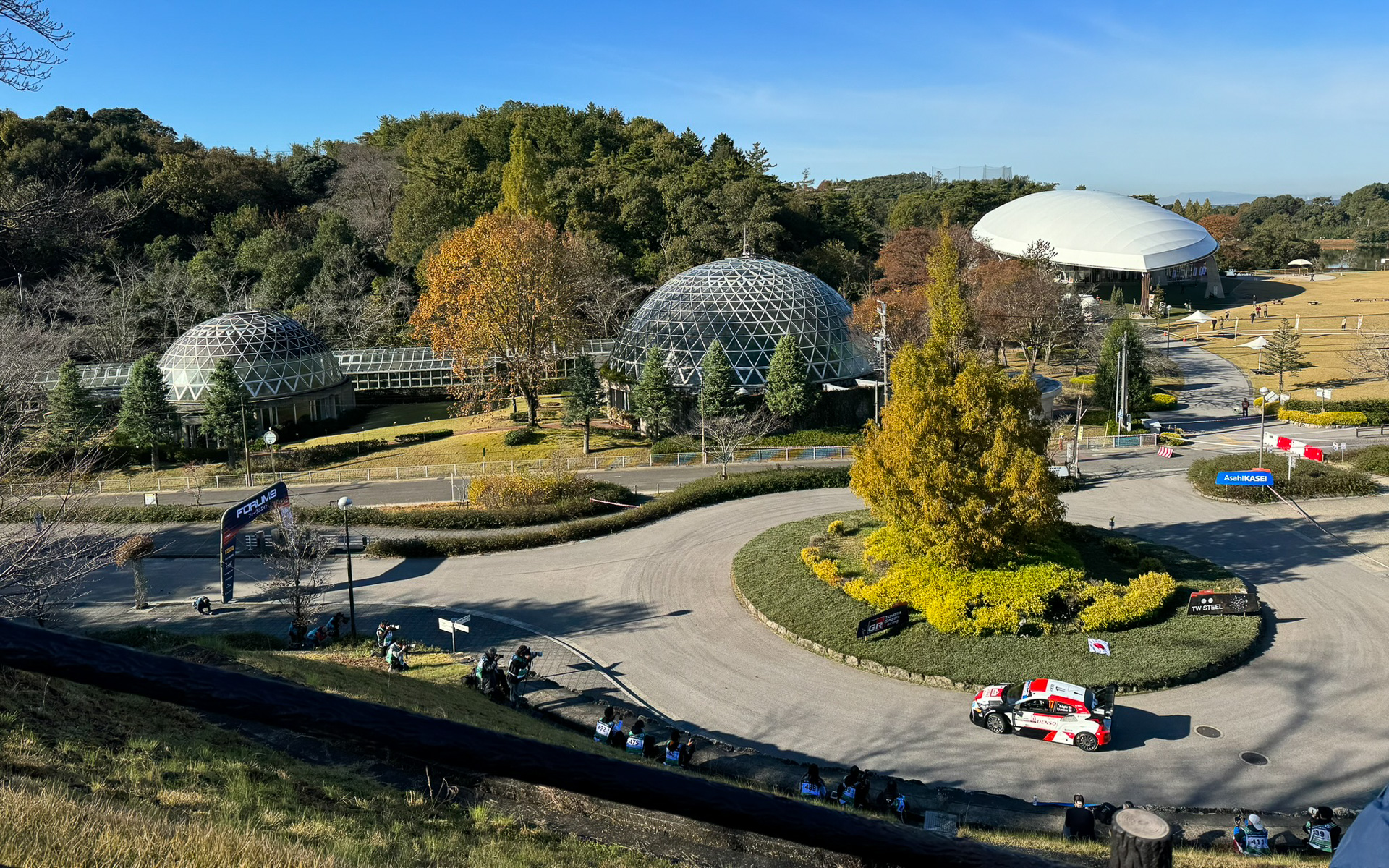 シェイクダウンが行なわれた鞍ヶ池公園