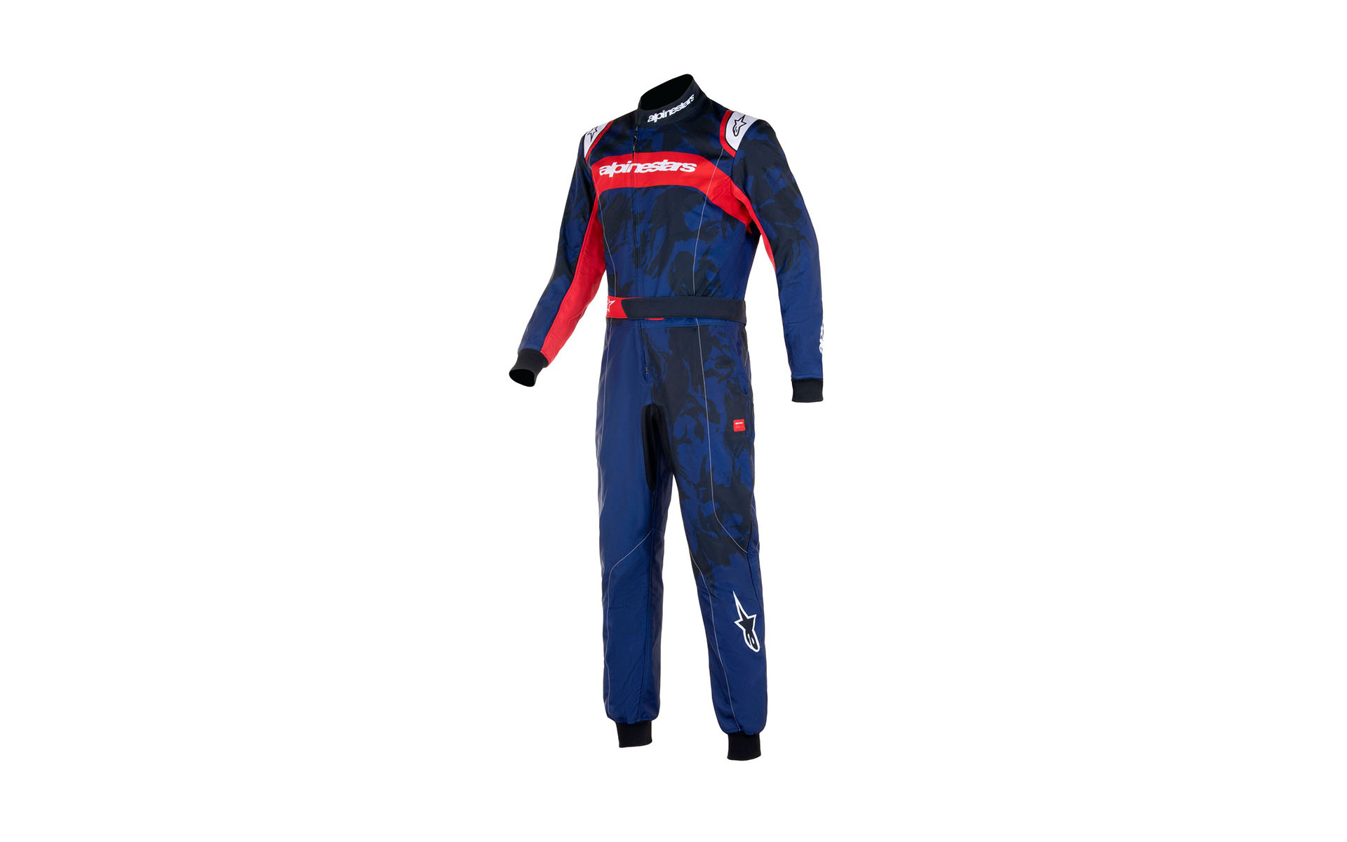 KMX-9 V3 S GRAPHIC 5 SUIT。サイズは120-130-140-150（アスレチックレギュラーフィットデザイン）、カラーは7138 NAVY RED
