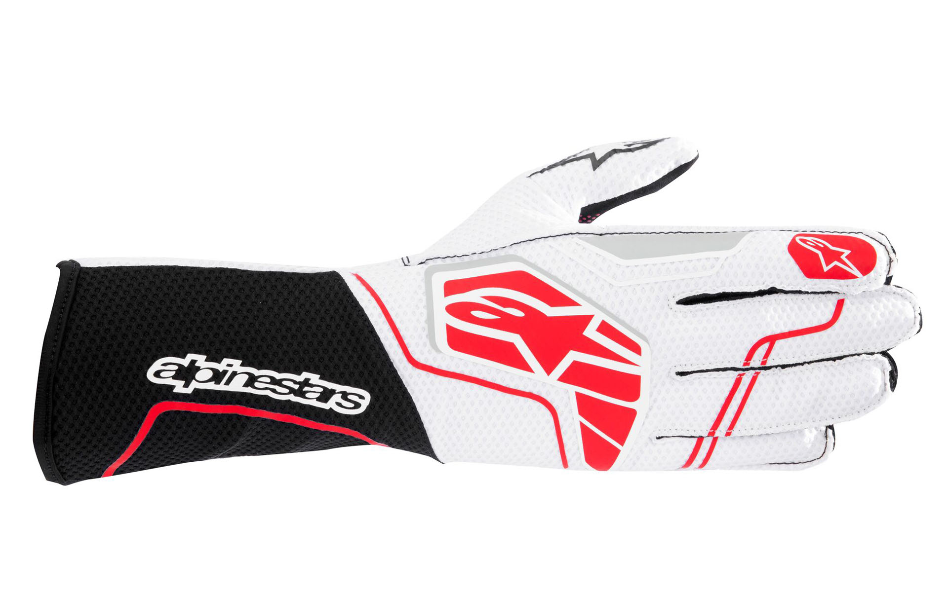 TECH-1 KX V4 GLOVES。サイズはS/M/L/XLと特注サイズのXXL、カラーは123 BLACK WHITE RED