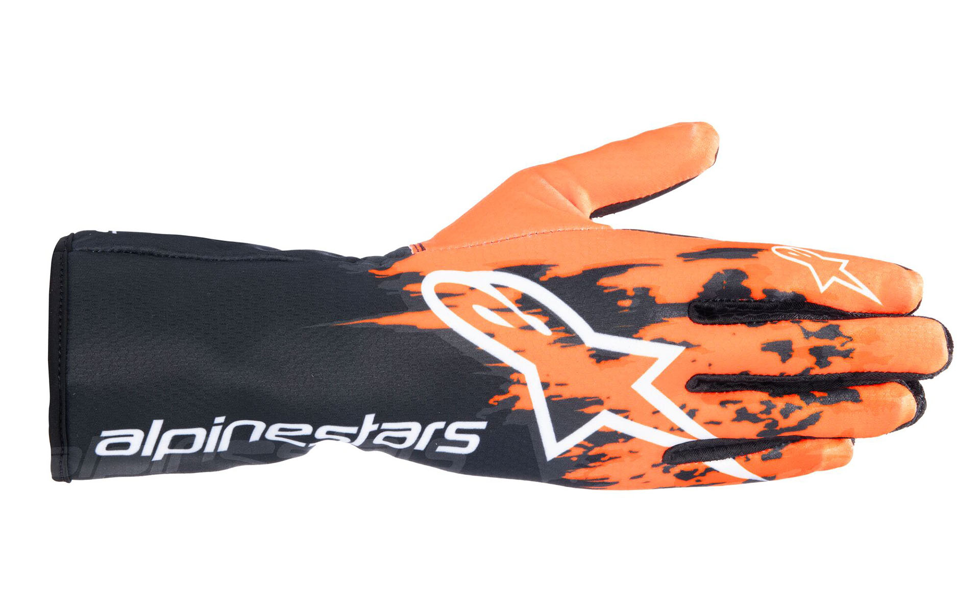 TECH-1 K V3 GLOVES。サイズはS/M/L/XLと特注サイズのXXL、カラーは134 BLACK ORANGE WHITE