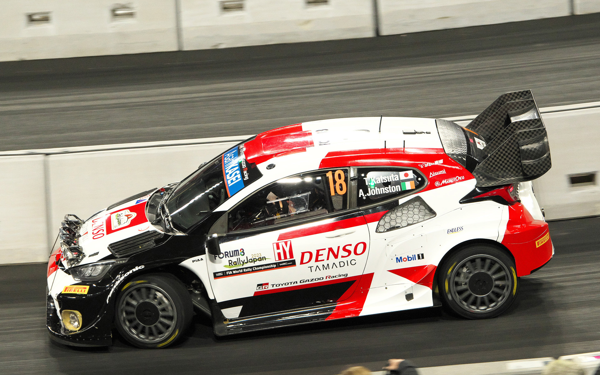 18号車 勝田貴元/アーロン・ジョンストン（トヨタ GRヤリス ラリー1ハイブリッド）