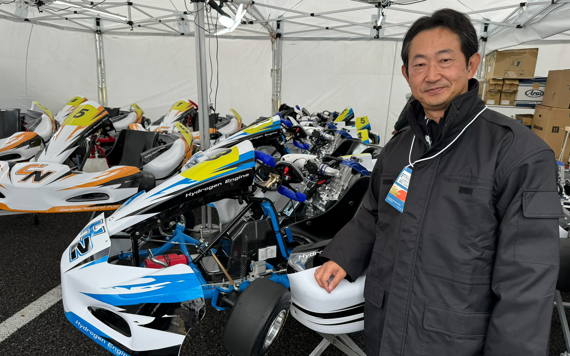 水素、カーボンニュートラル燃料、両方のカートの開発に携わったトヨタ自動車株式会社 水素エンジンプロジェクト統括 主査 伊東直昭氏