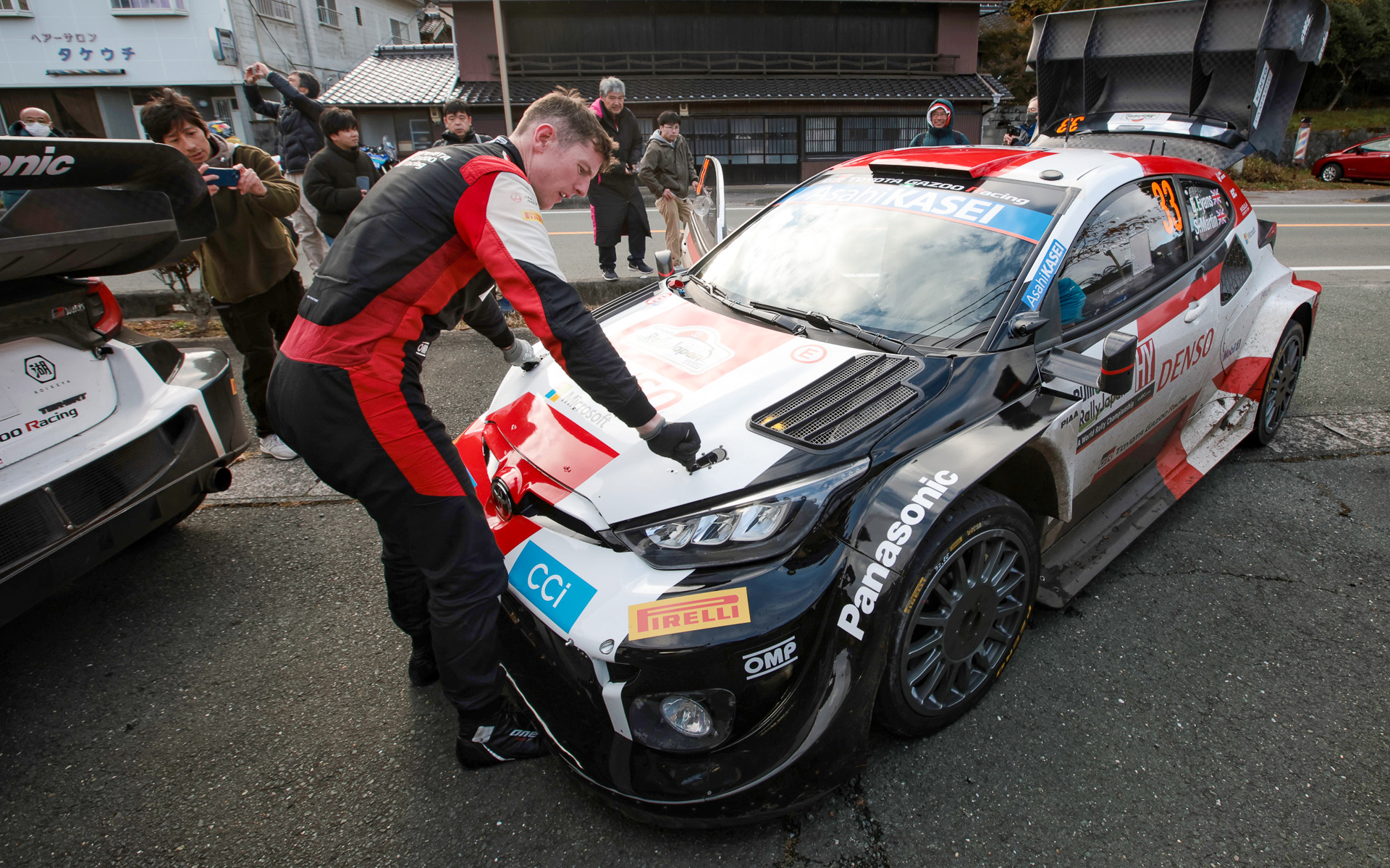 ラリージャパンを優勝した33号車 エルフィン・エバンス/スコット・マーティン（トヨタ GRヤリス ラリー1ハイブリッド）