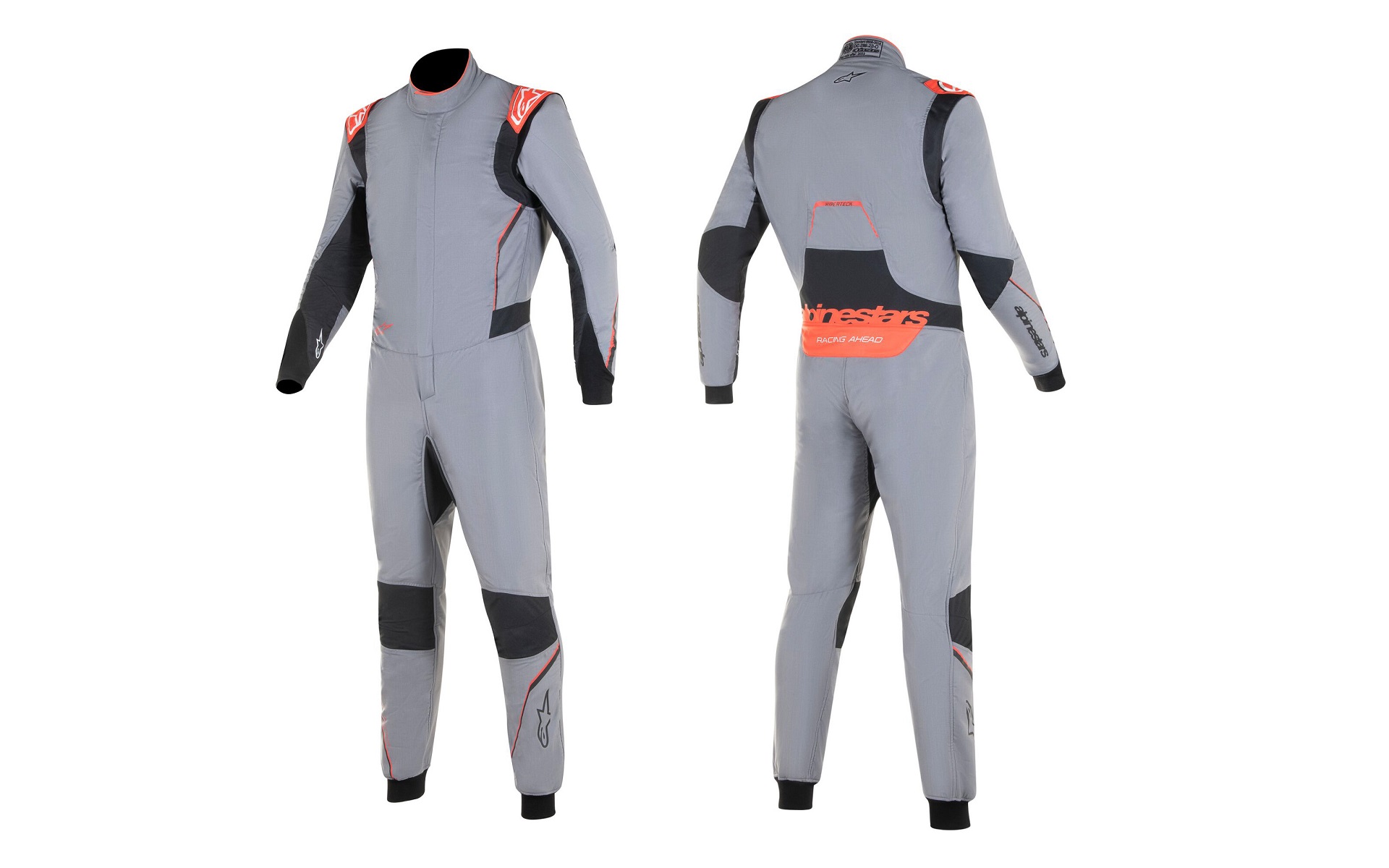 HYPER TECH V3 SUIT FIA。カラー：MID GRAY BLACK FLUO RED