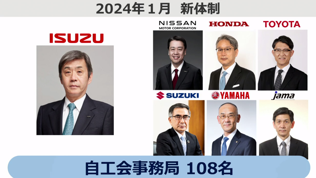 2024年1月からの自工会新体制