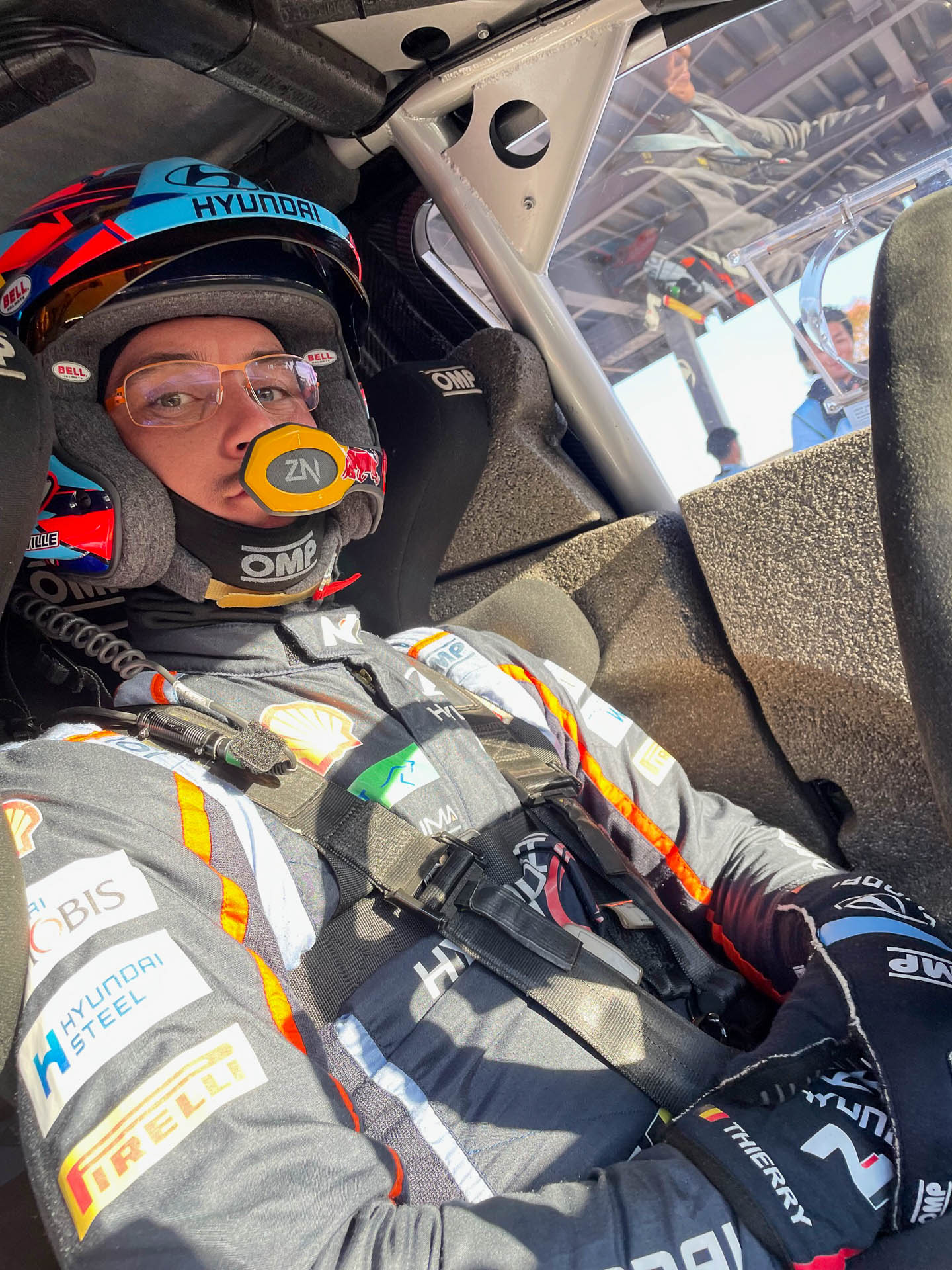 ティエリー・ヌービルさん。写真で見るのはいつも本番でのもので繊細さと強靭さが表情に出ていることが多いが、終始穏やかでリラックスしていたのが印象的