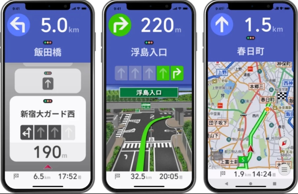 こちらはMy NP1の地図。十分に見やすいし音声案内もあるので使い勝手はもともとよかった
