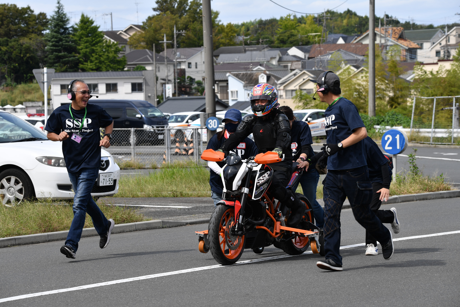 最初から笑顔で順調にメニューをこなしていく野島さん