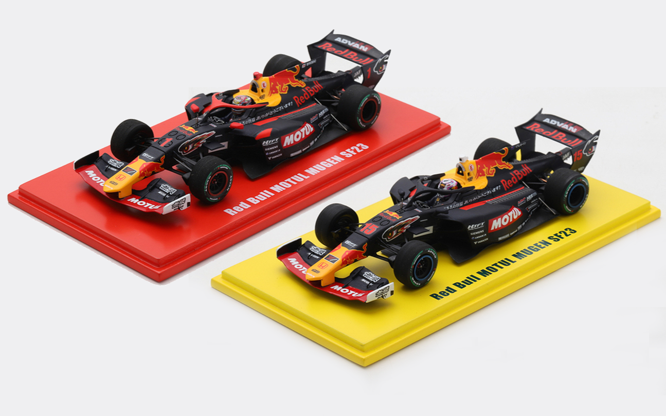 スーパーフォーミュラ参戦マシン「Red Bull MOTUL MUGEN SF23」を1/43スケールで再現したミニカー