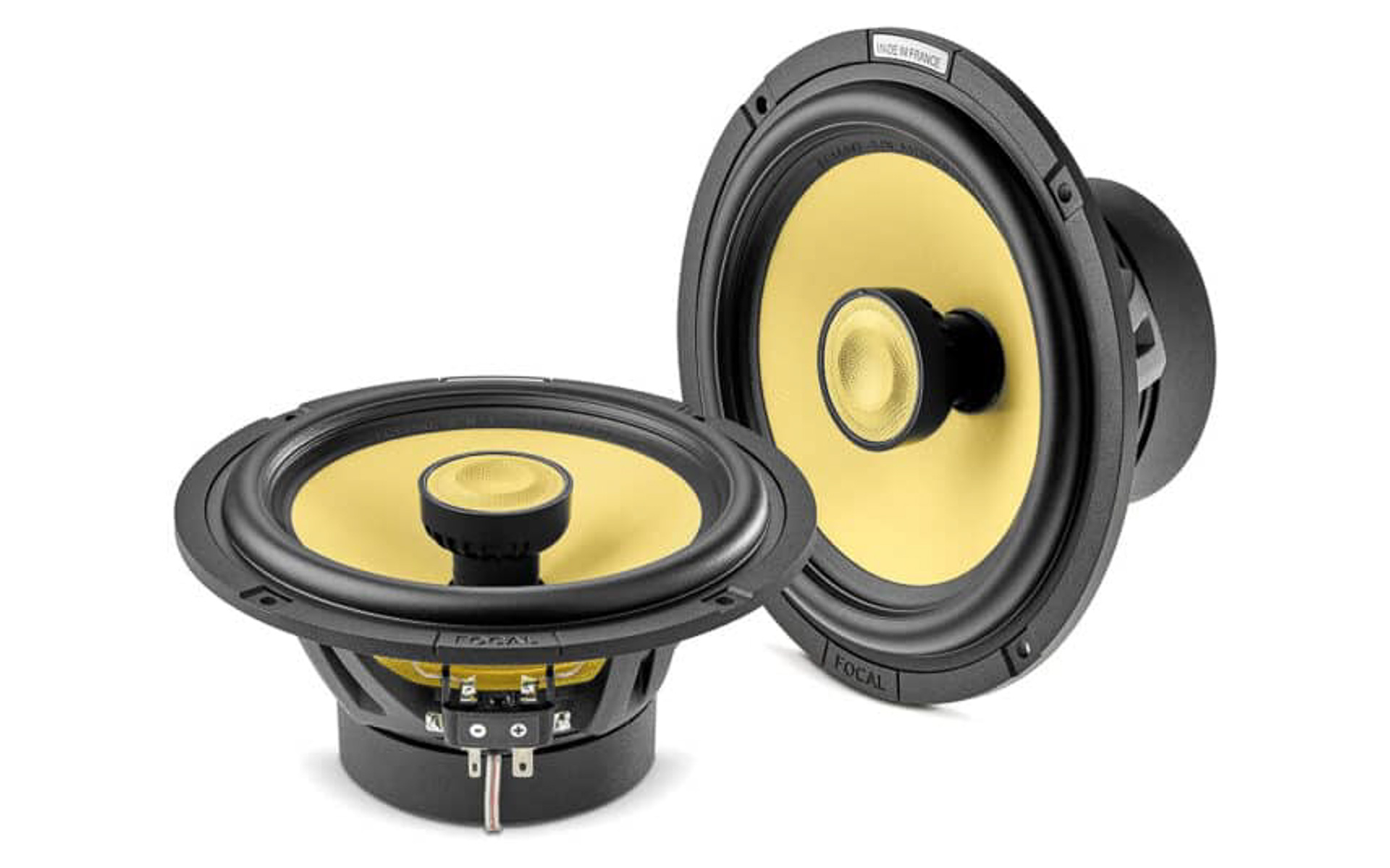 165mm 2ウェイ・コアキシャルキット「EC 165 KE」（8万5800円）、ウーファー：165mm口径、TMD採用K2サンドウィッチコーン、トゥイーター：Mインバーテッド・アラミドドーム、再生周波数帯域：60Hz～22kHz、定格入力/最大入力：80W/160W、インピーダンス：4Ω、出力音圧レベル：93dB（2.83V/1m）