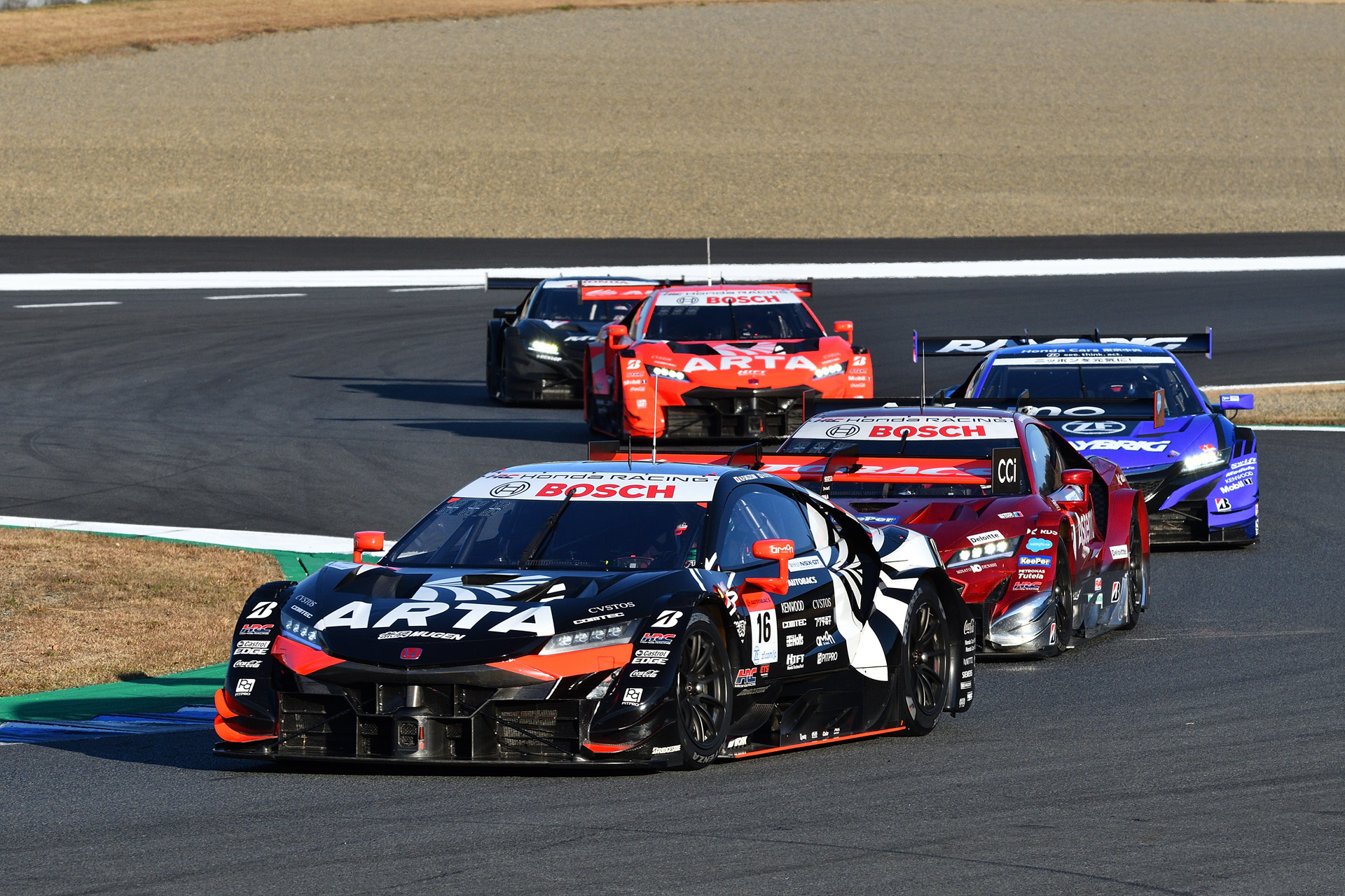 5台のNSX-GTによるラストラン