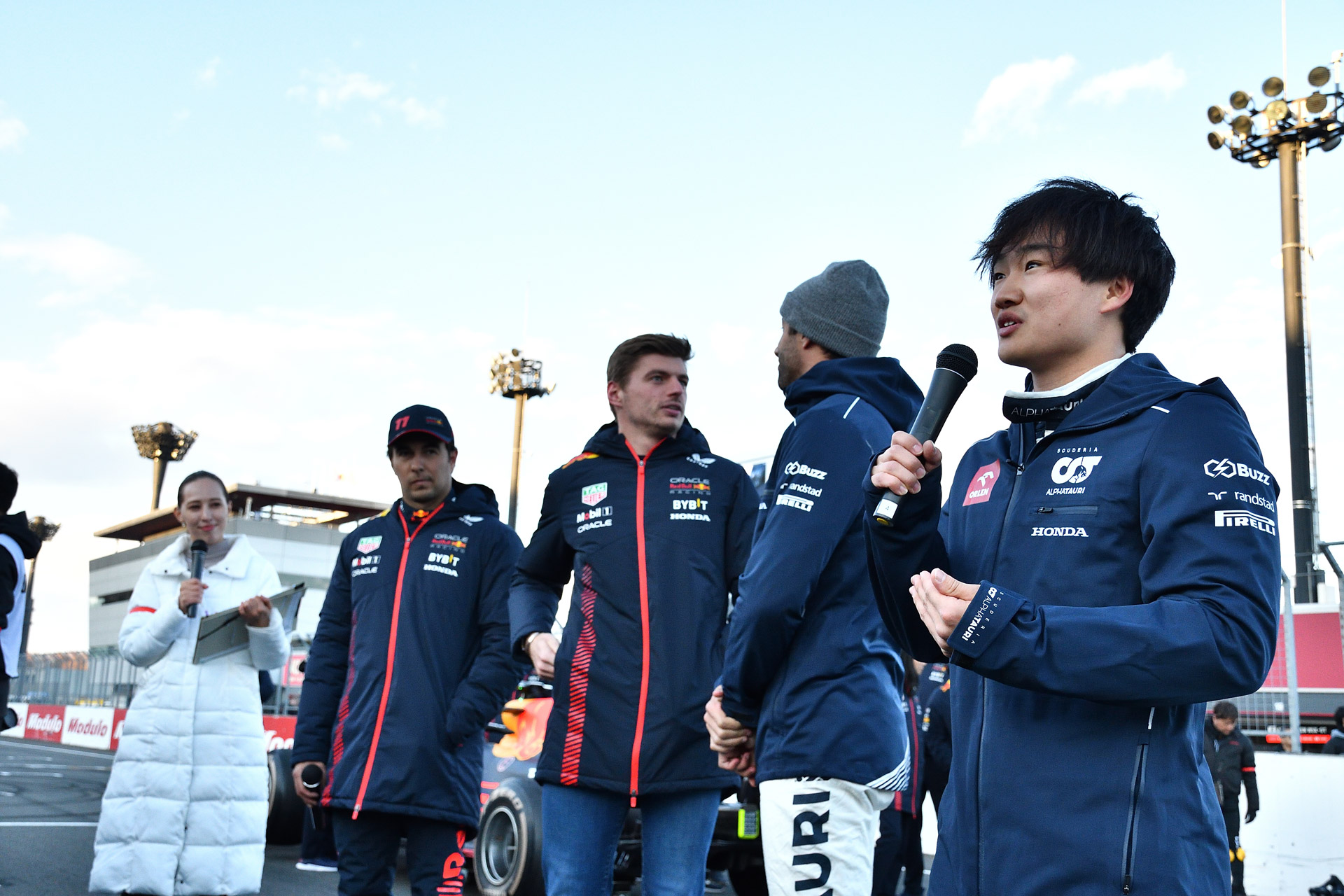 2024年に向け「少なくとも今年よりランキングを上げていきたい」と意気込みを語った角田選手