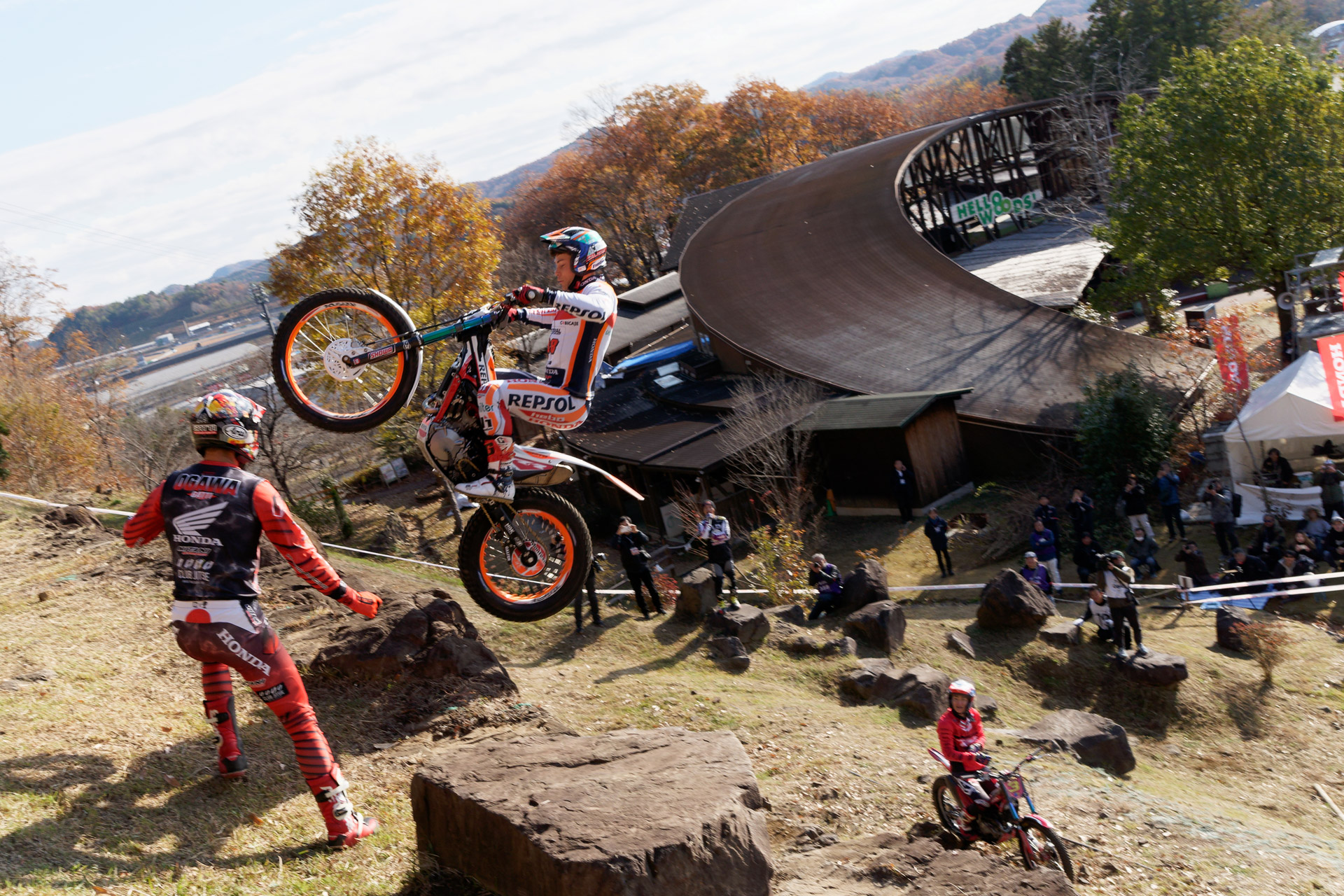 トライアル世界選手権ランキング3位のガブリエル・マルセリ選手