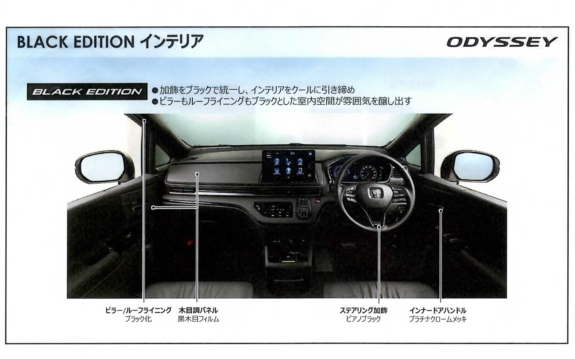 ブラックエディションのインテリアの特徴