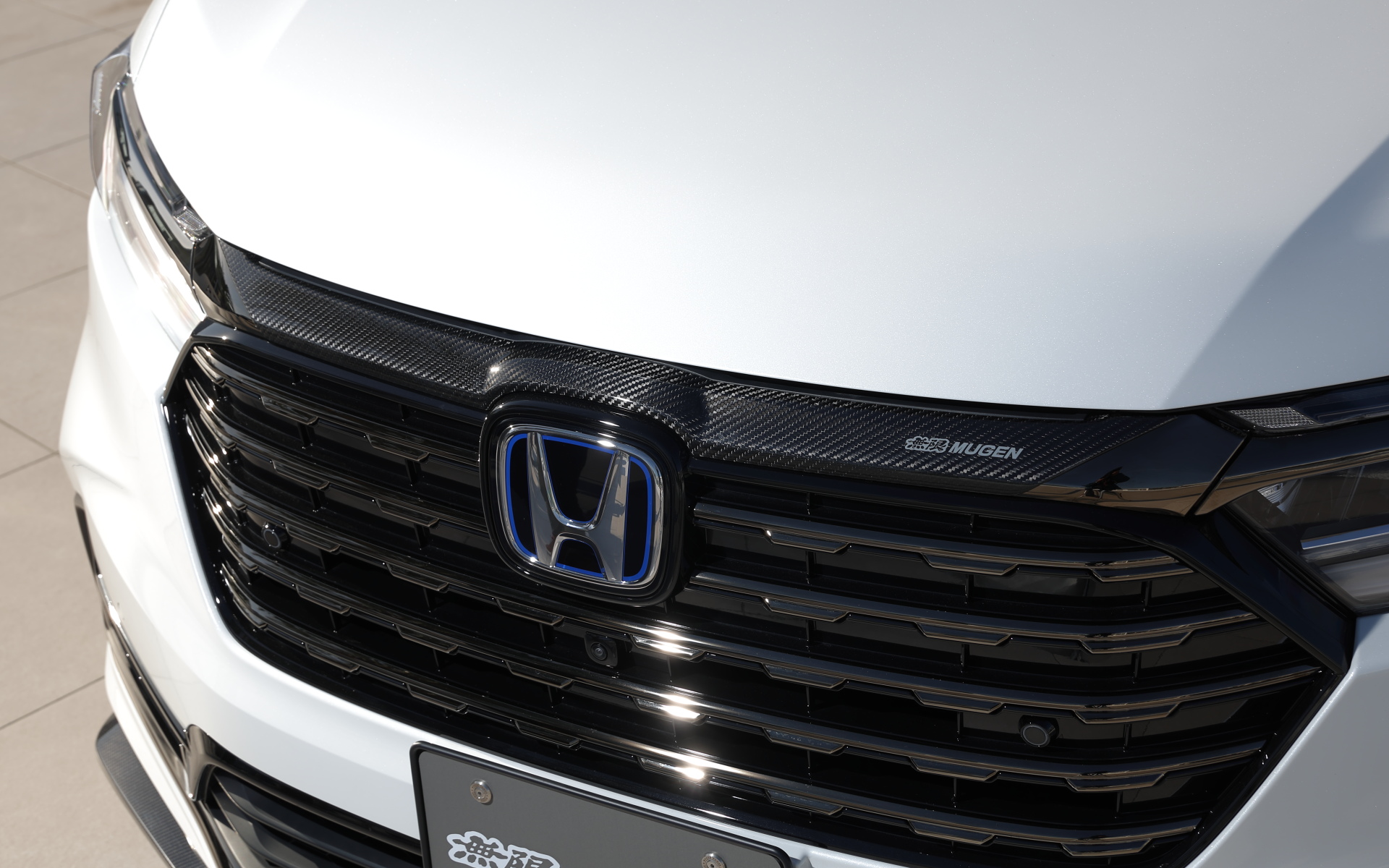 ドライカーボン製のカーボンフロントグリルガーニッシュは16万5000円