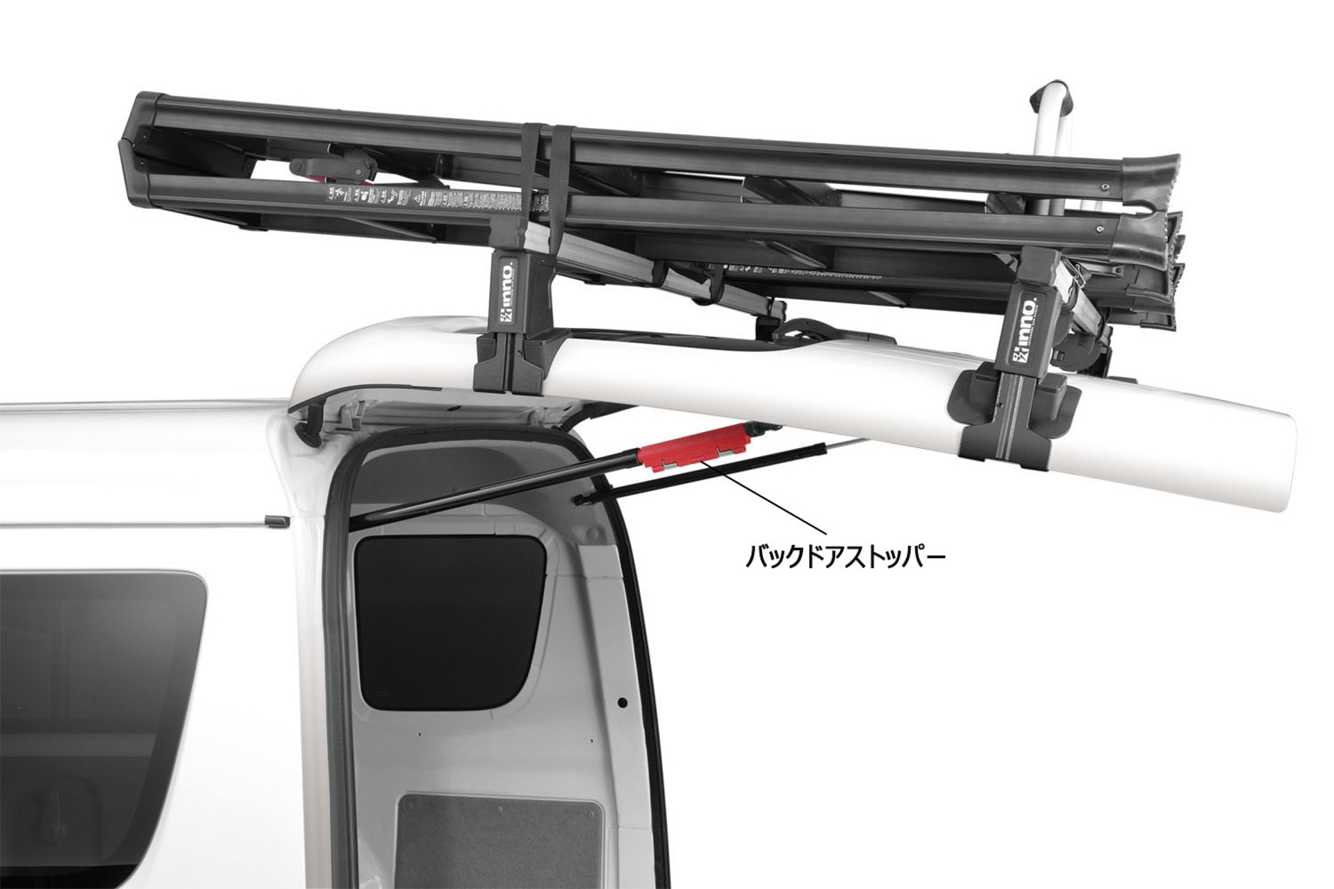 重くなったドアを支える、バックドアストッパー付属（特許出願済）