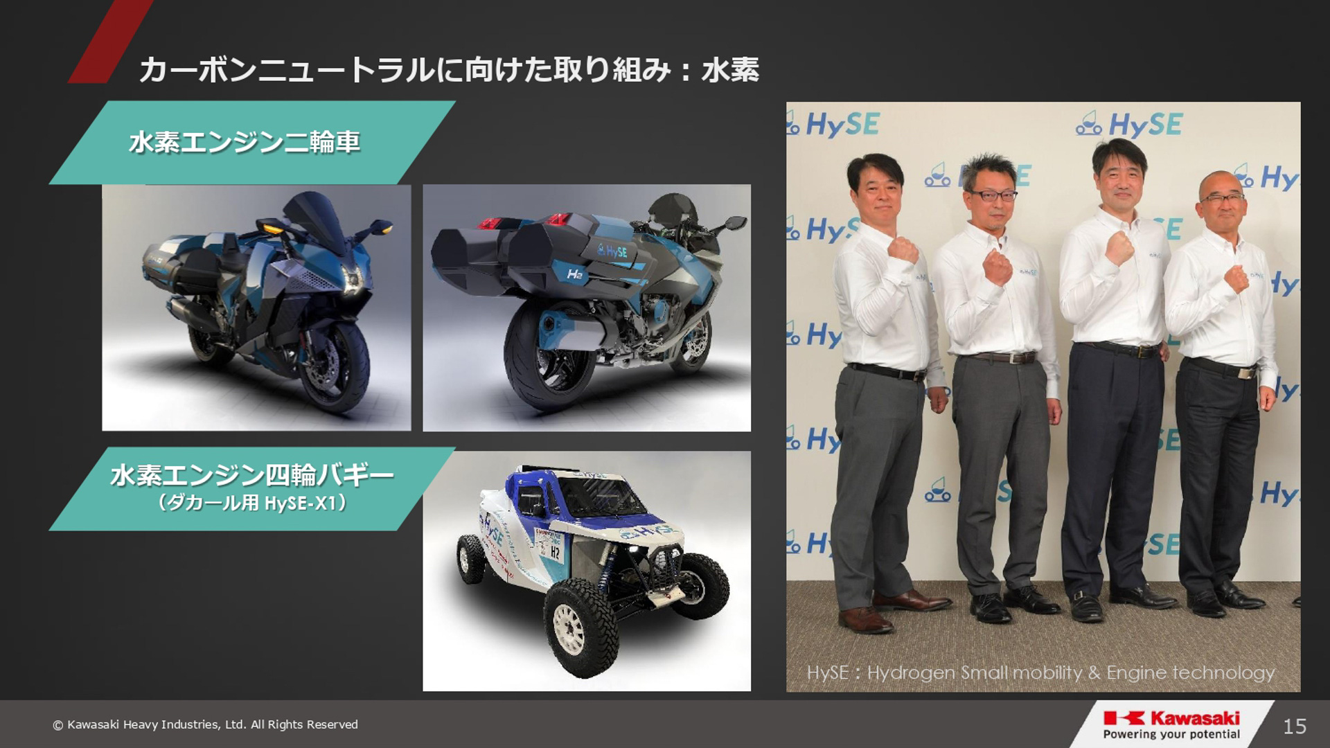 「グループビジョン2030・進捗報告会」会場で公開されたスライド