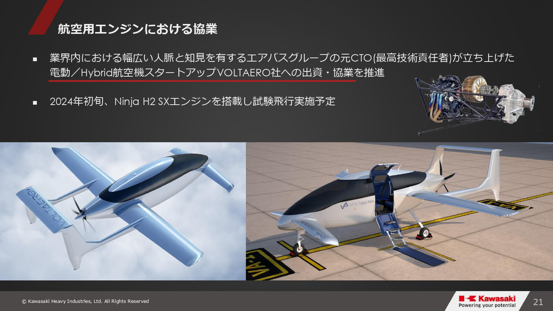 「グループビジョン2030・進捗報告会」会場で公開されたスライド