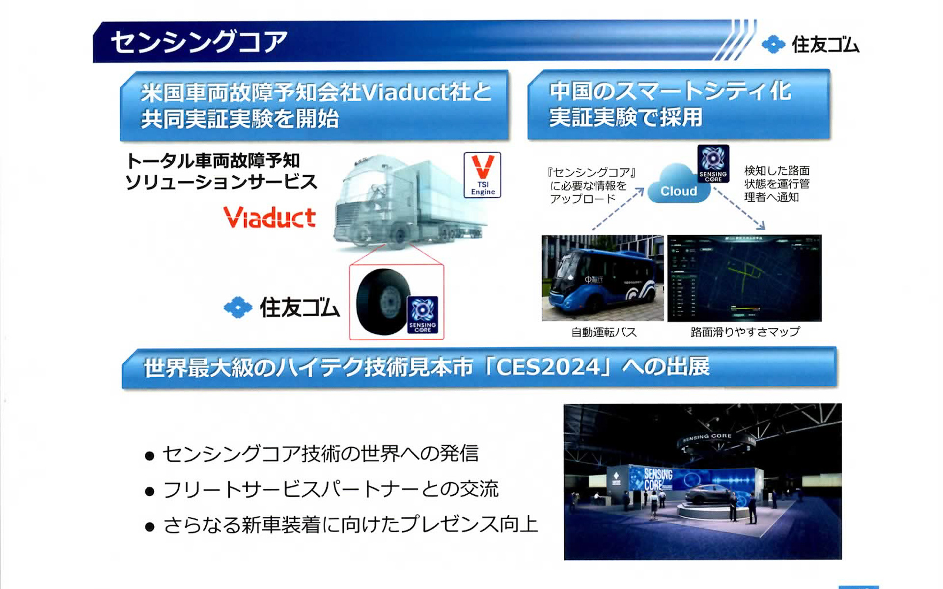 CES2024に出展することで、センシングコア技術の世界展開の加速を図る