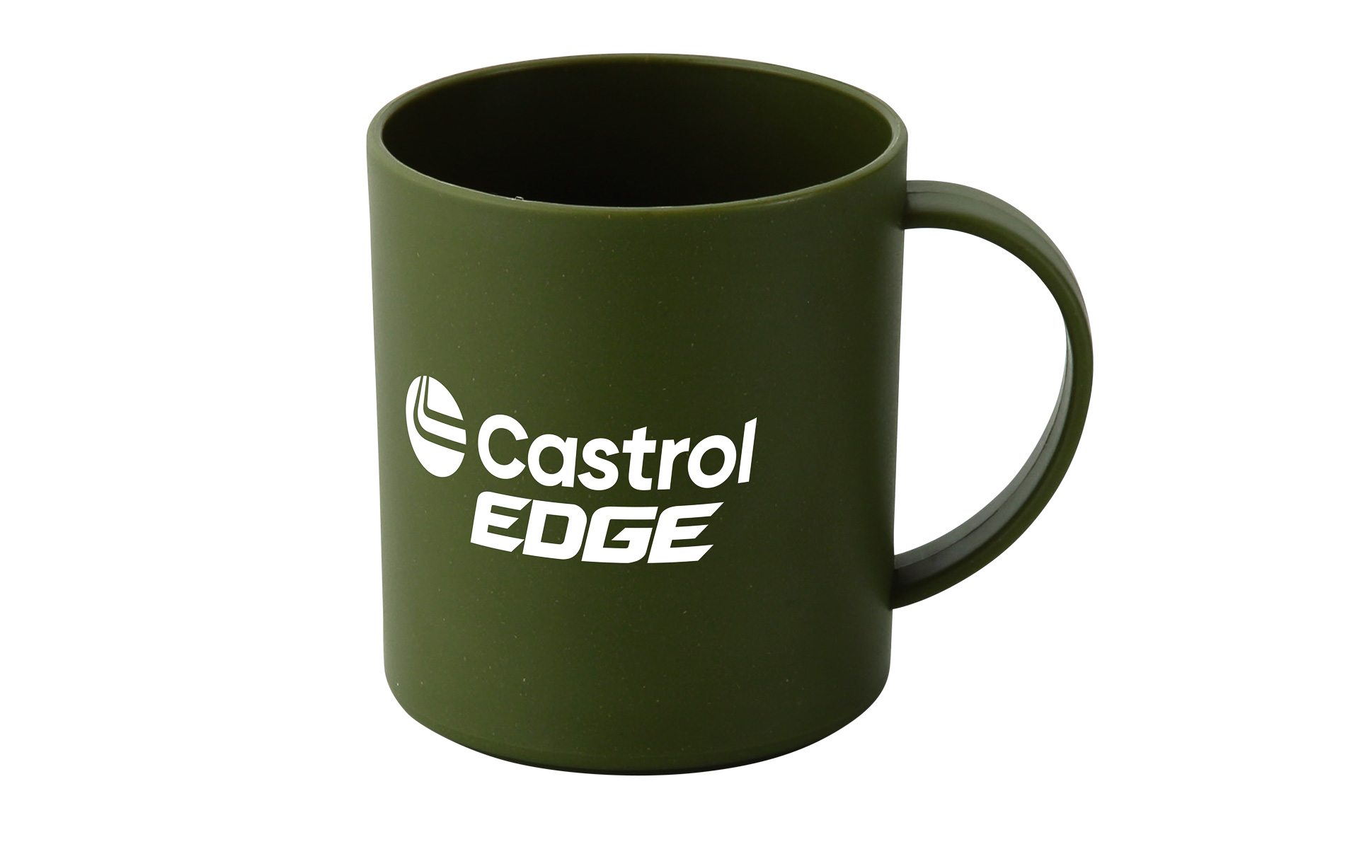 バンブーファイバー配合マグカップ。本体サイズはФ80×90mm（デザインは変更になる可能性あり）