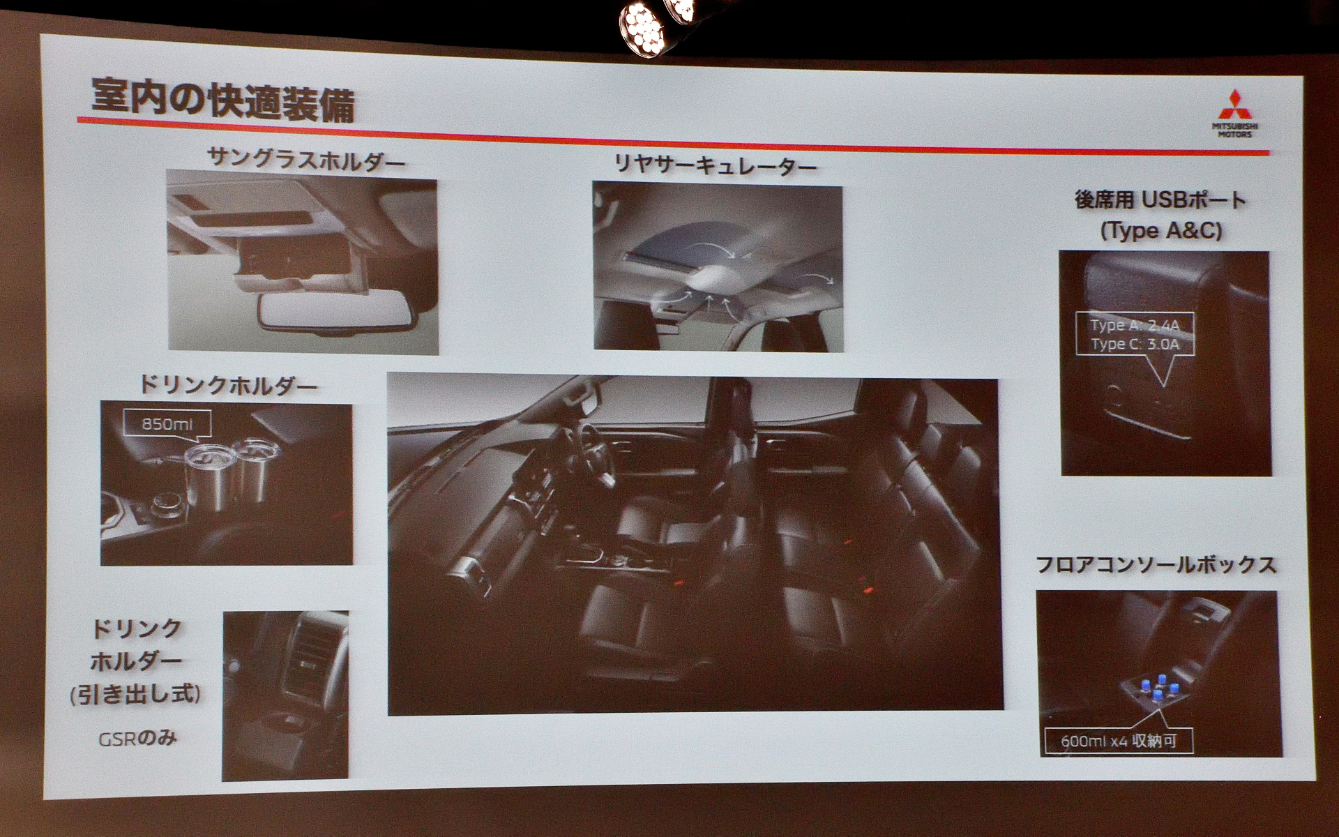 インテリアの装備について