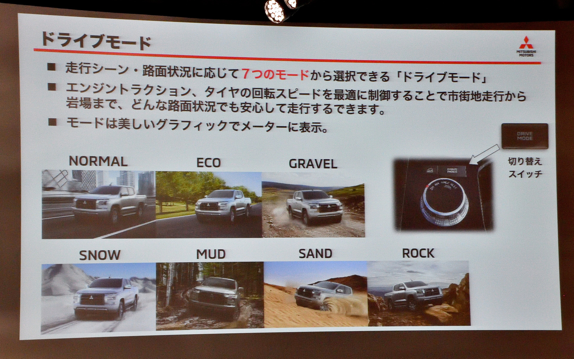 ドライブモードについて