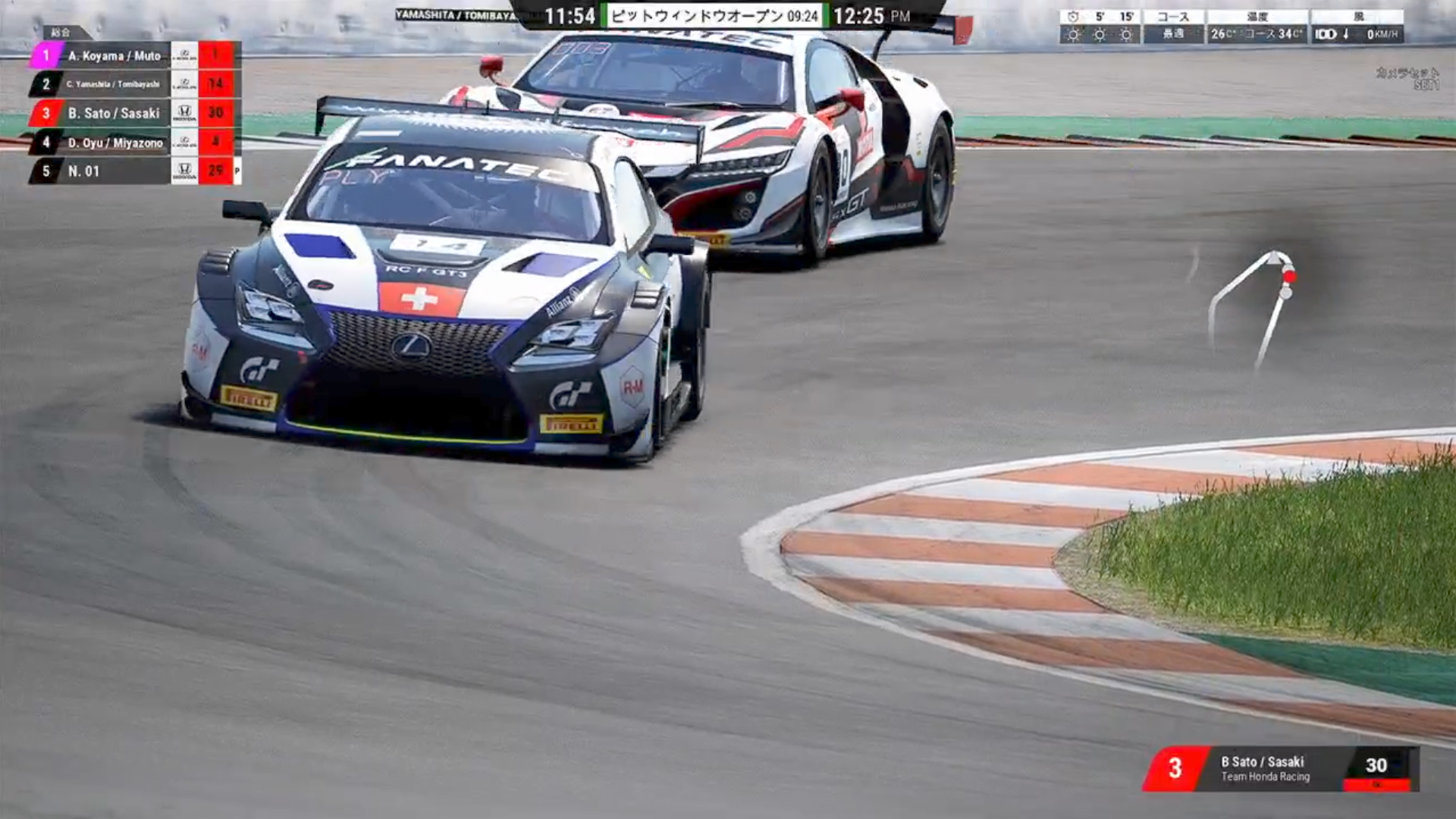 アセット コルサ コンペティツィオーネを使用してレースを実施