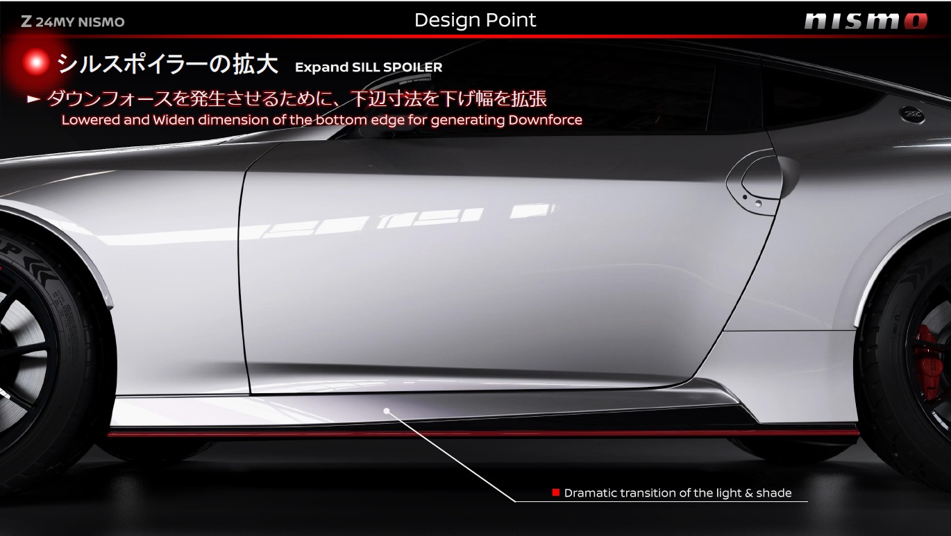 空力関係はGT-Rのモデルイヤー24（MY24）の知見を活かしたものになる