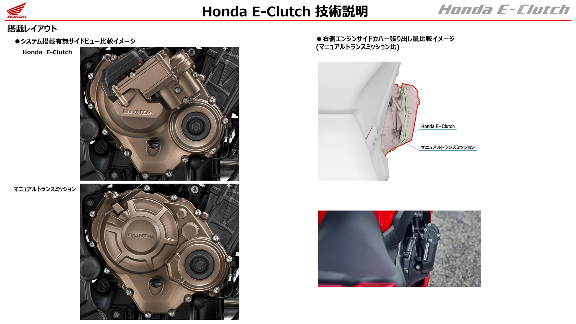 Honda E-Clutchの技術プレゼンテーション