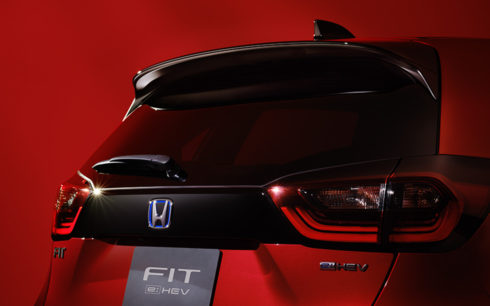 リアライセンスガーニッシュ＆テールゲートスポイラーもブラック塗装に