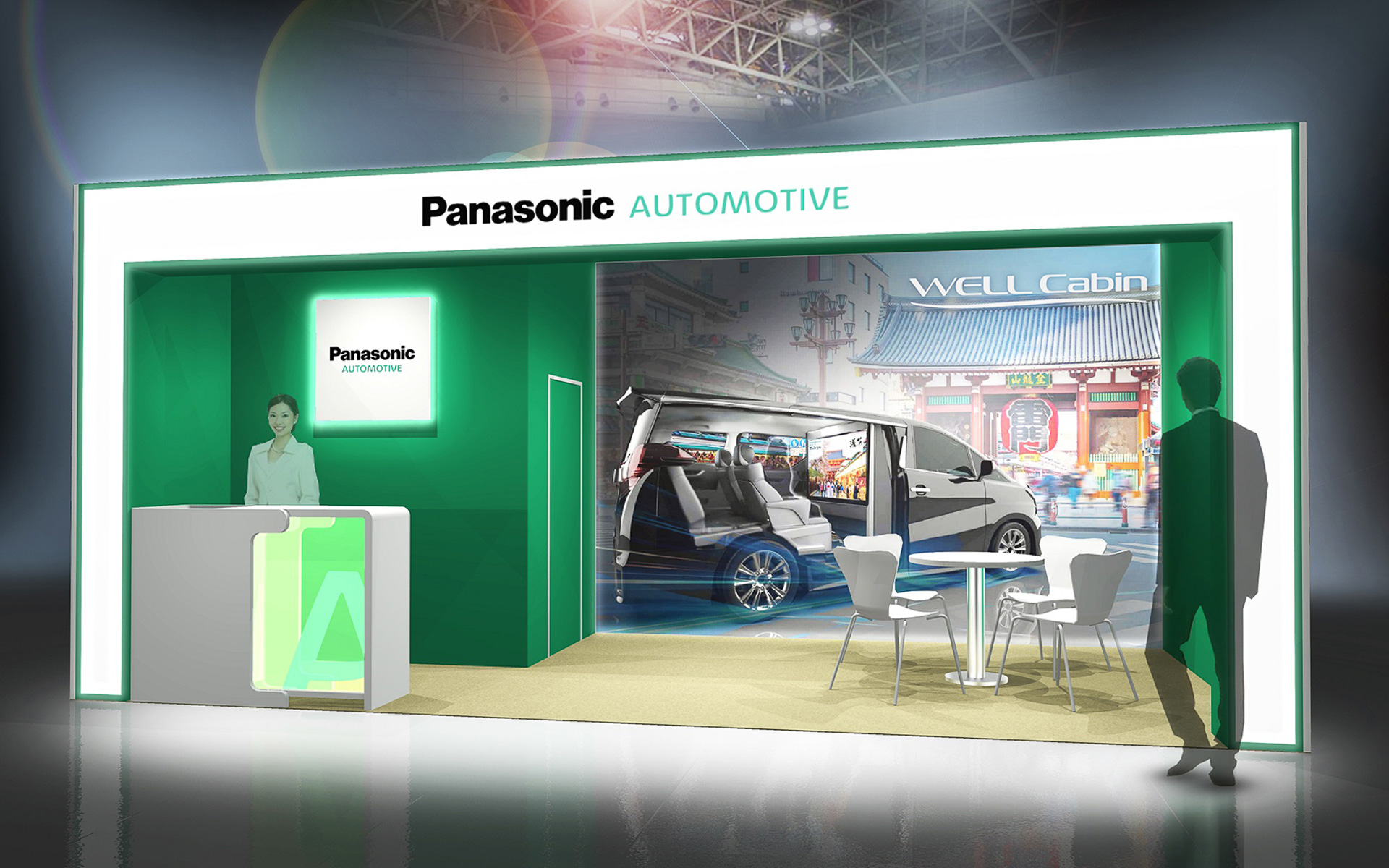 パナソニック オートモーティブシステムズの出展ブースイメージ