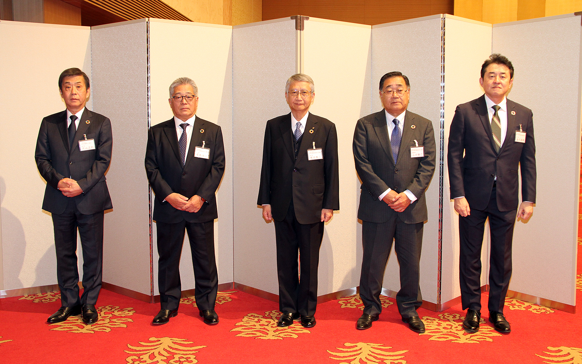 「令和6年新春賀詞交歓会」に出席した日本自動車工業会、日本自動車部品工業会、日本自動車車体工業会、日本自動車機械器具工業会、日本自動車販売協会連合会の会長