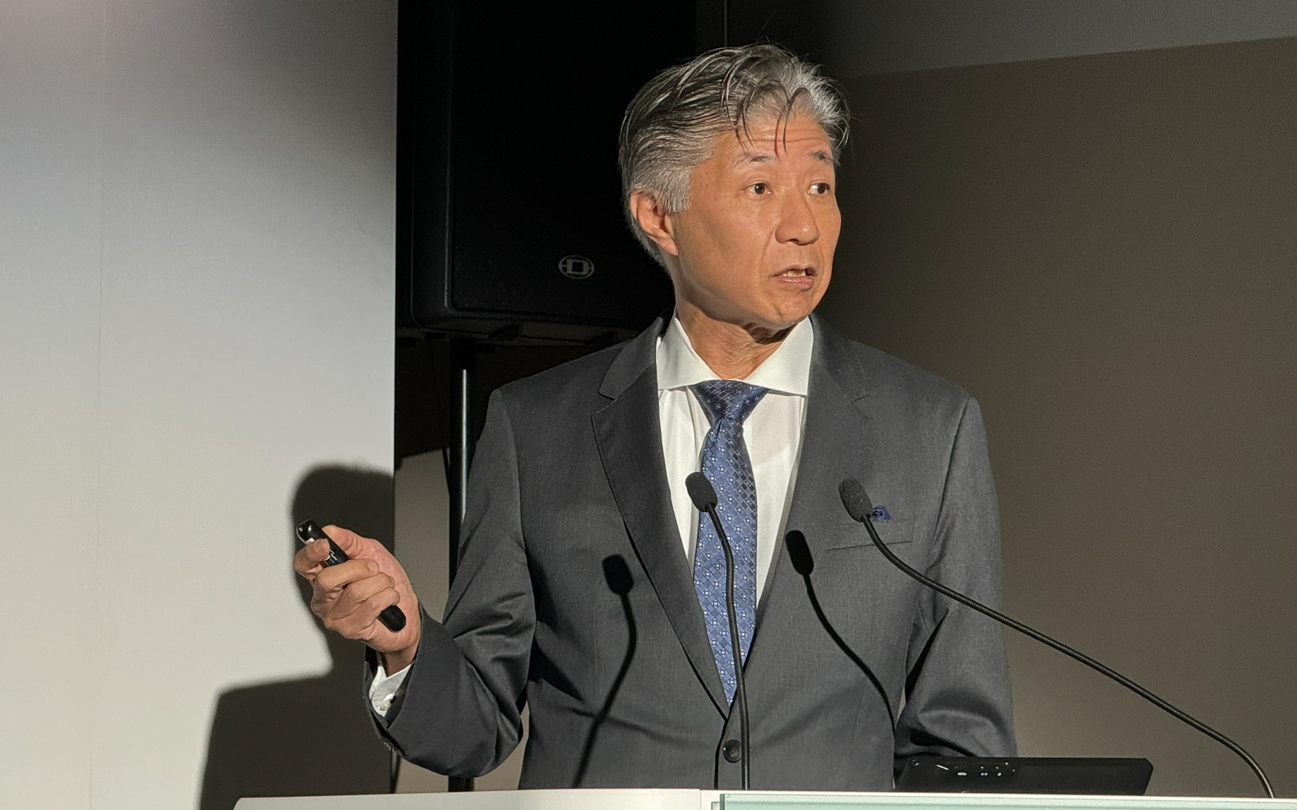 世界初公開された新型バッテリEV「ゼロシリーズ」の背景について語る本田技研工業 執行役専務 電動事業開発本部長 井上勝史氏