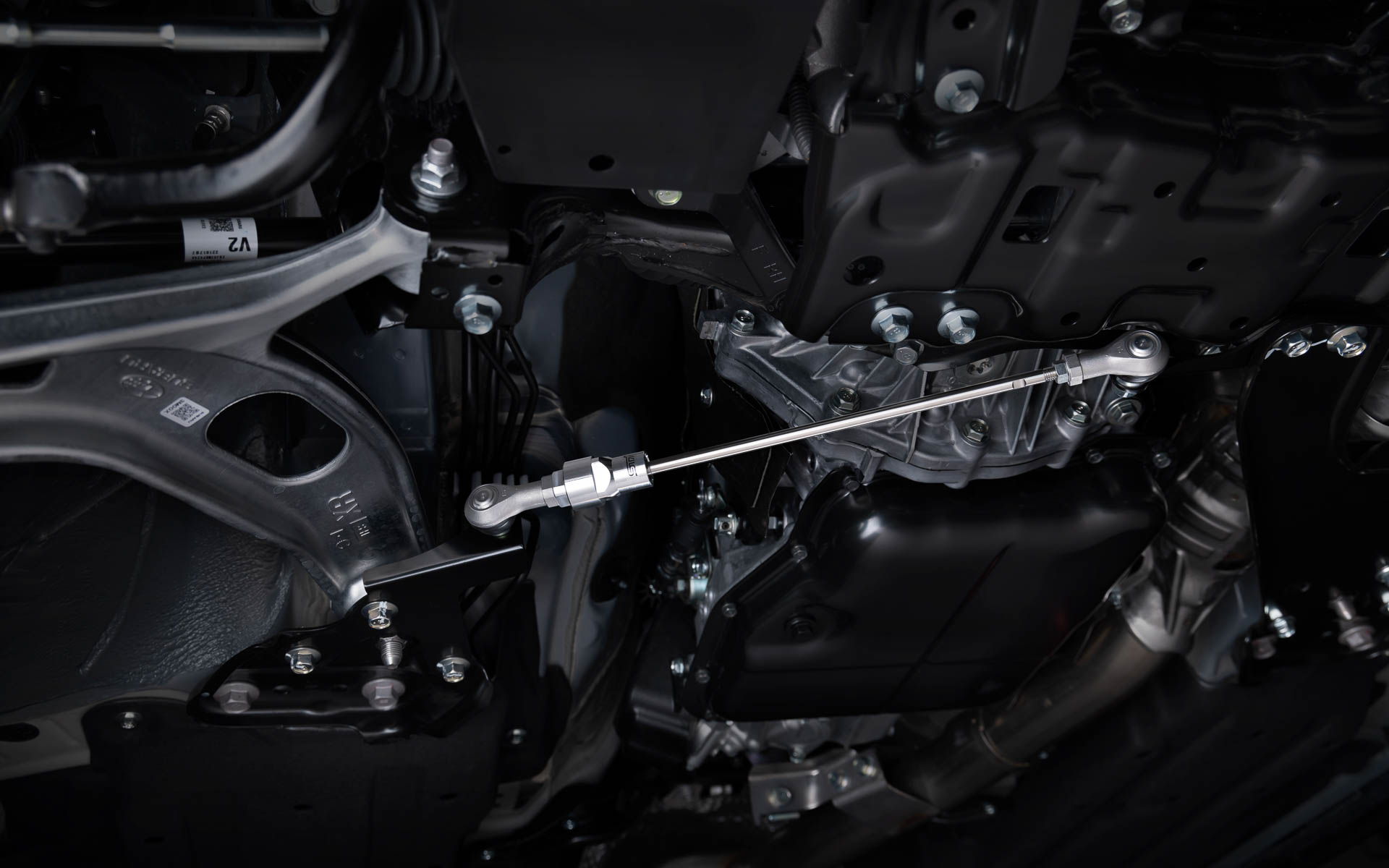 STI製フレキシブルドロースティフナー フロント/リア（STIロゴ付）