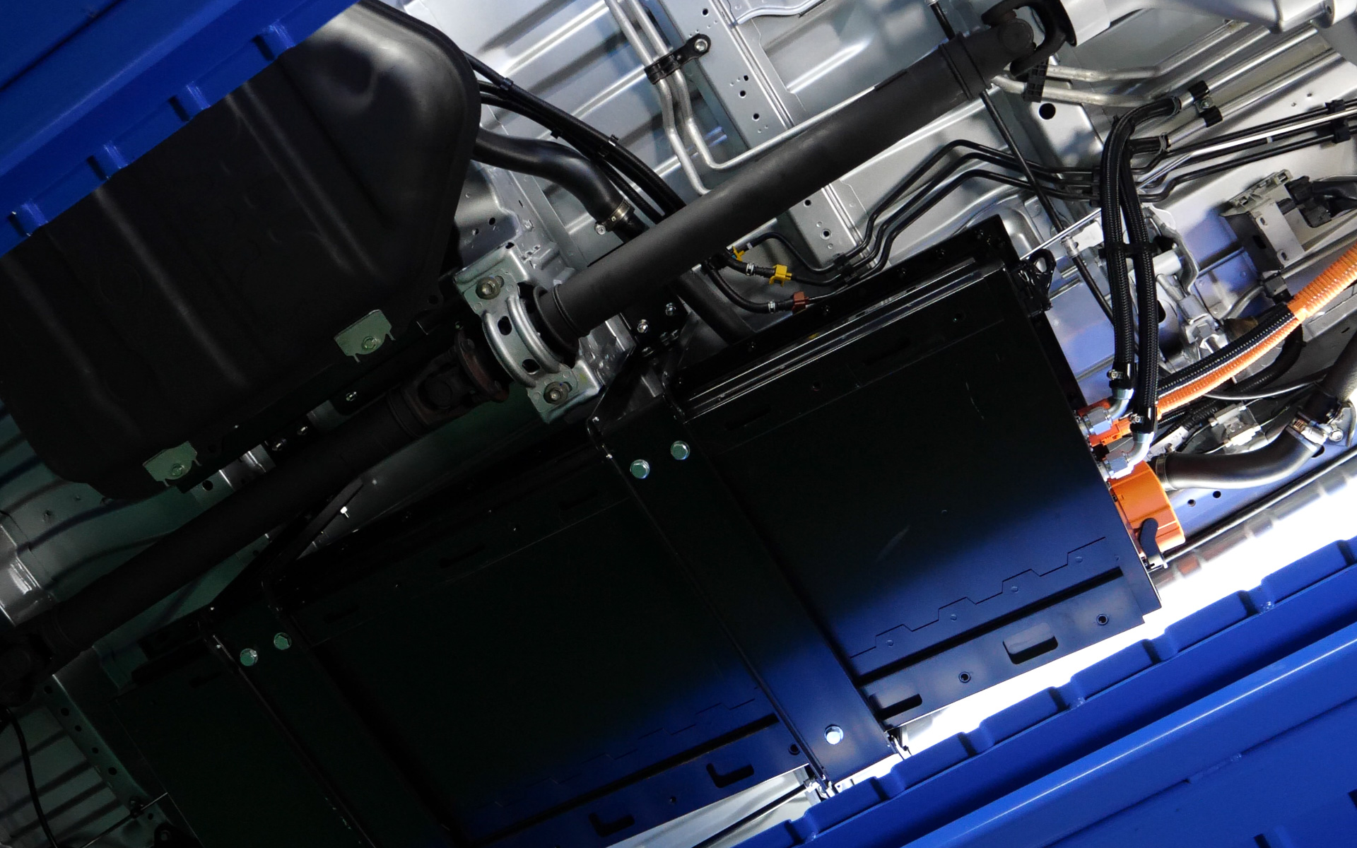 床下のバッテリ