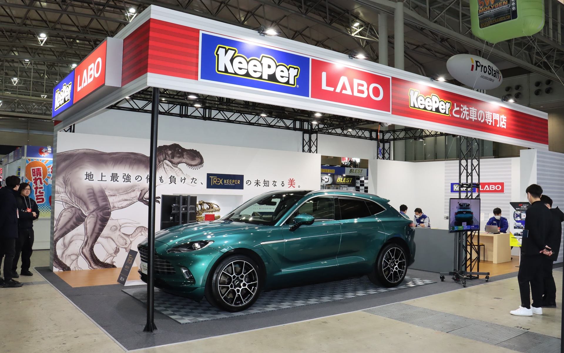 「TREXキーパー専用ブース」をイメージしたブースデザインとなっている