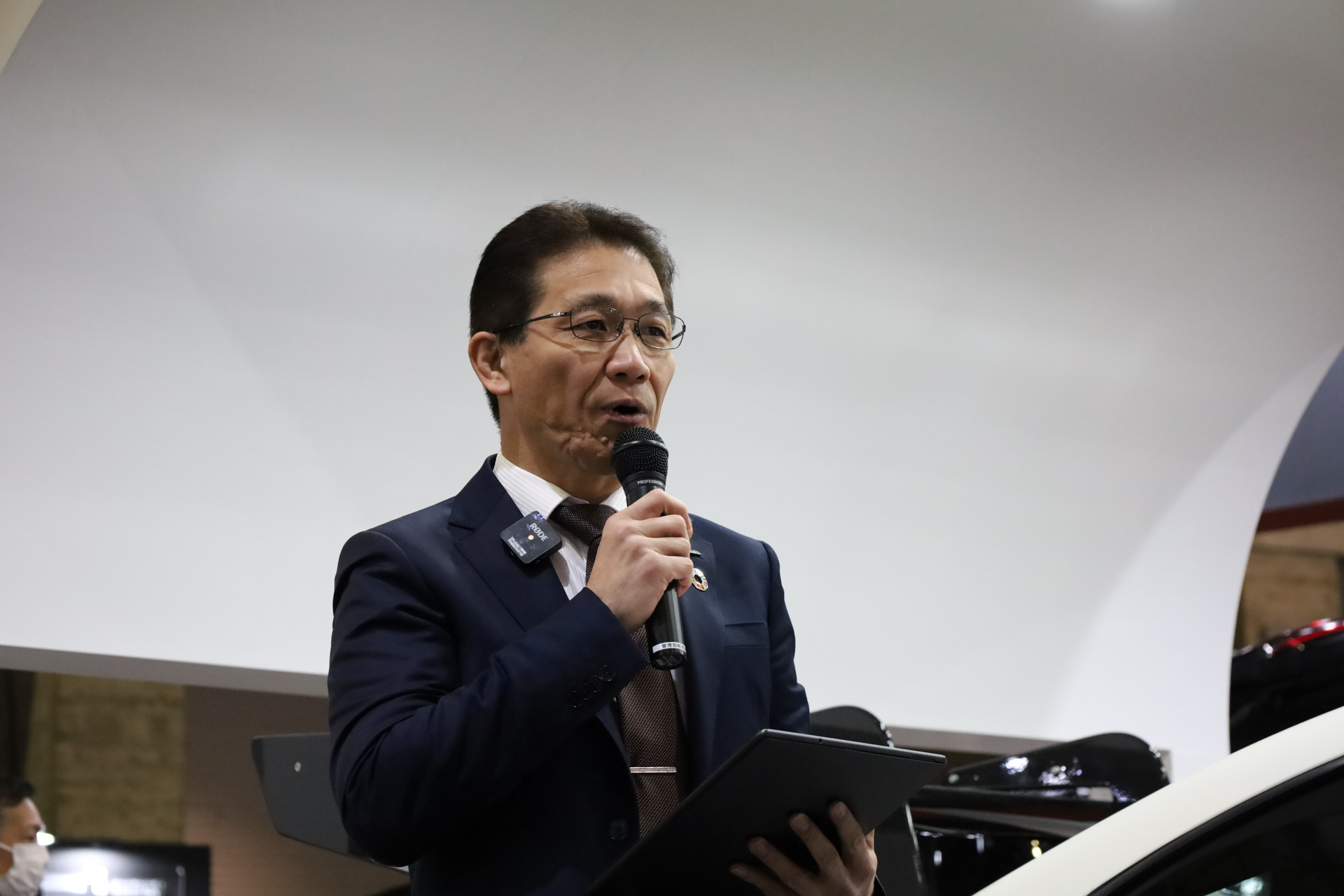 出展概要を説明した株式会社エッチ・ケー・エス 代表取締役社長 水口大輔氏