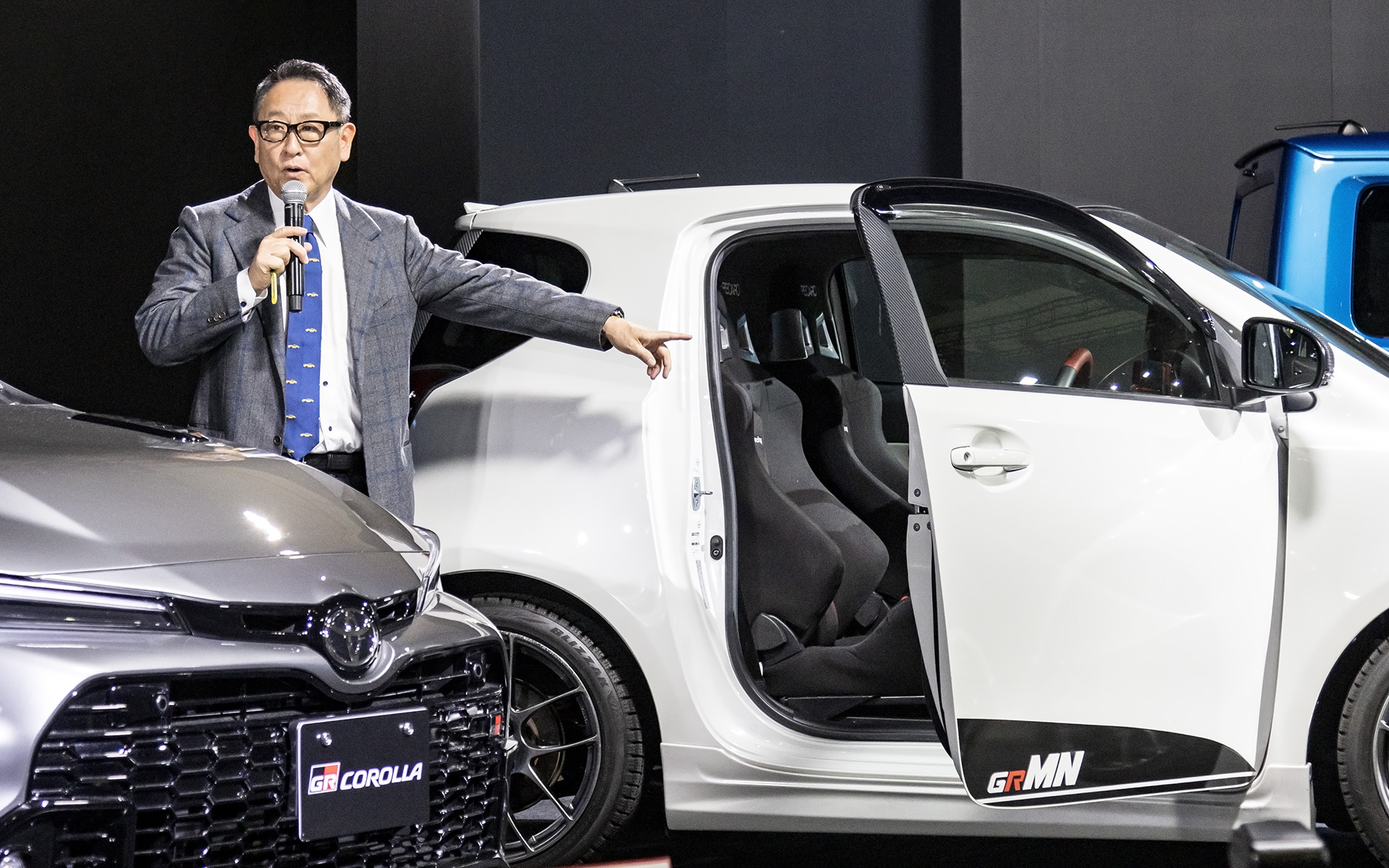 「インテリアもカスタマイズしているんです」と自慢気なモリゾウ氏