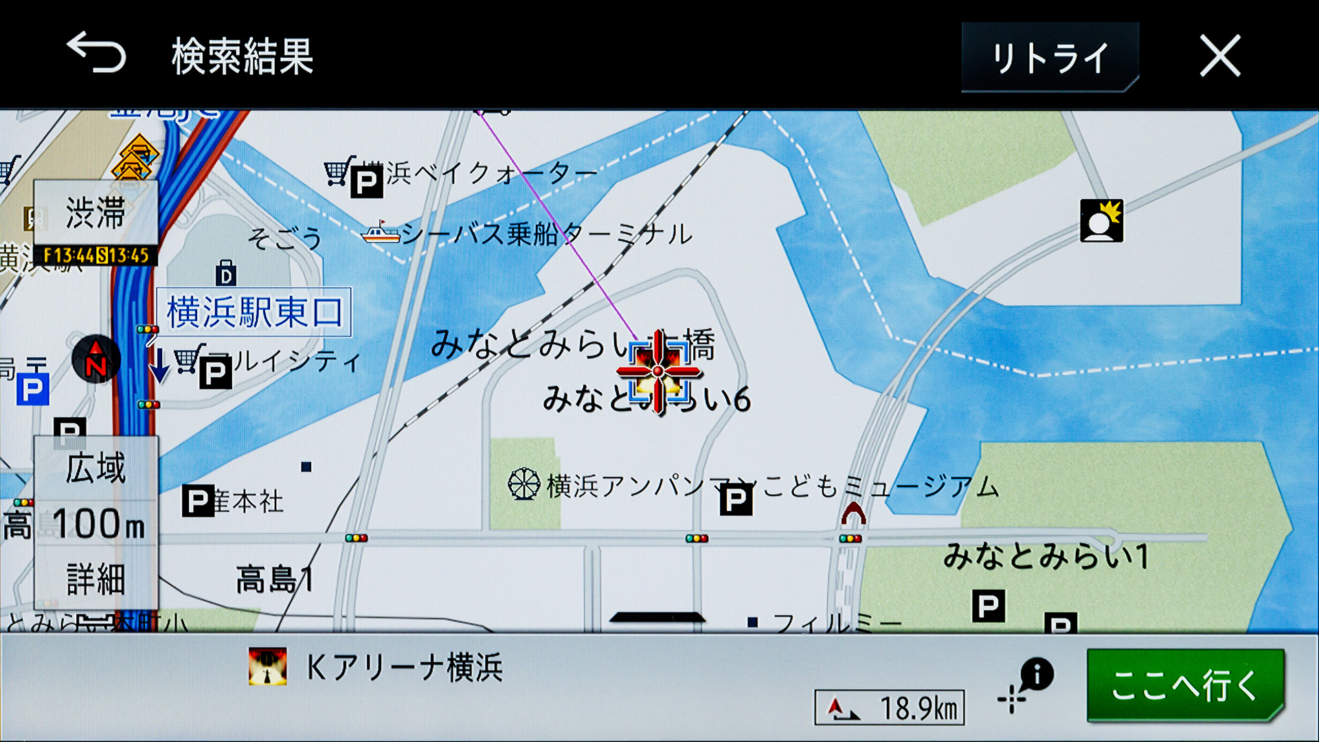 ちゃんと「Kアリーナ横浜」を検索してくれた
