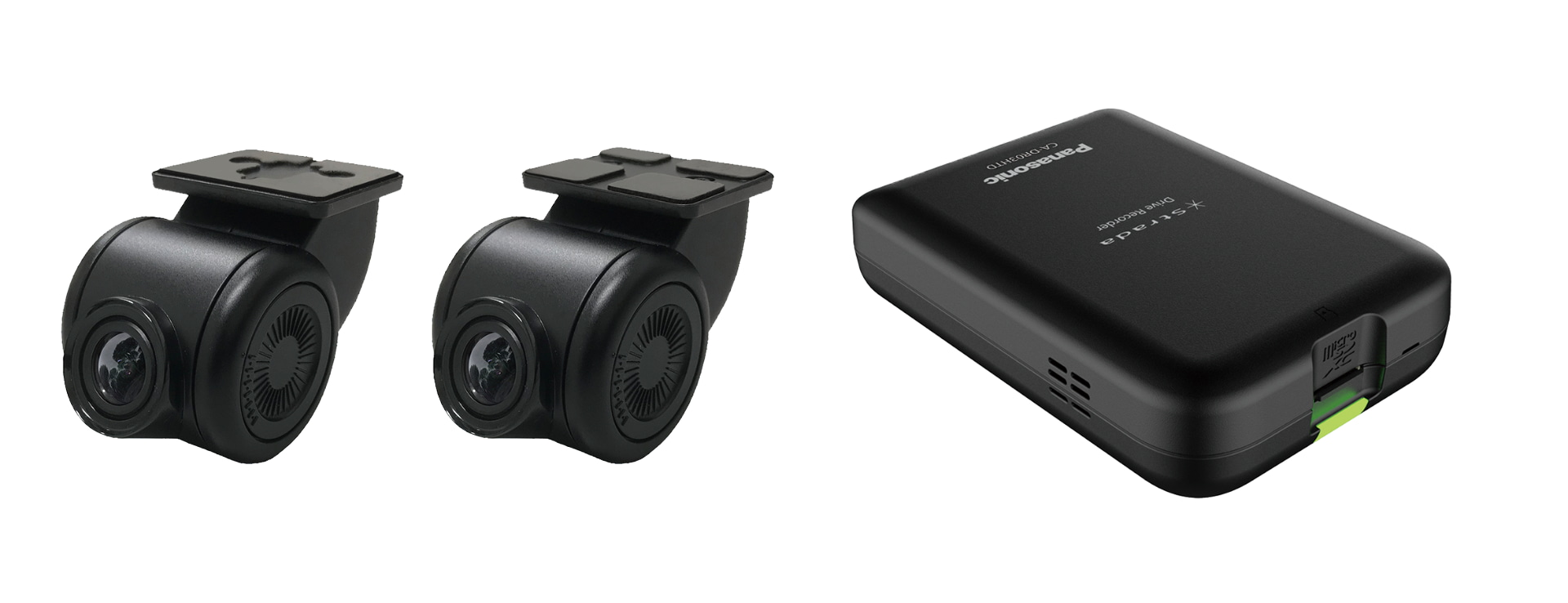 パナソニックのドライブレコーダー「CA-DR03HTD」と連携することで常に安心してドライブできる