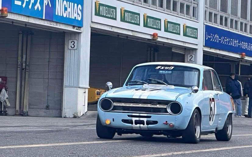 ピットアウトするベレット。新しいボディで剛性が上がりました