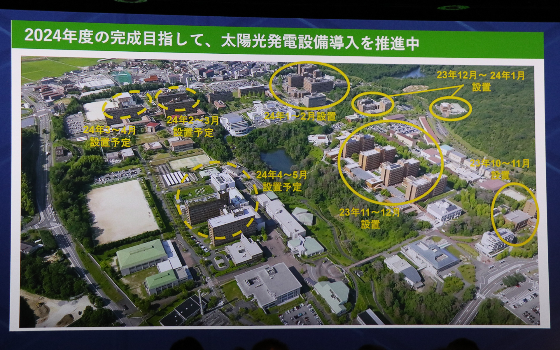 5月までに設置を完了させ、2024年度中に発電を開始する計画だ