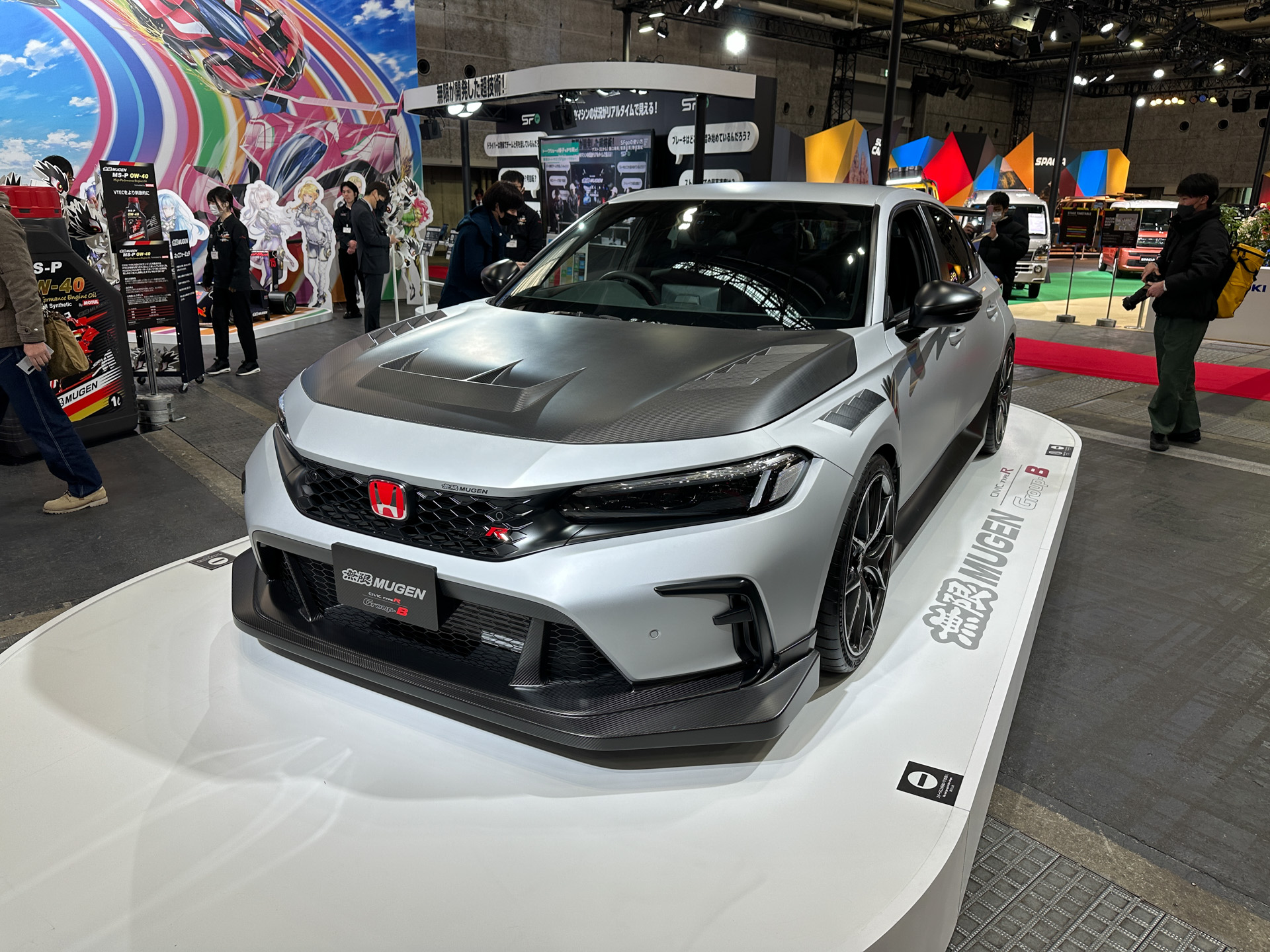 モータースポーツ車両や無限による車両の展示なども