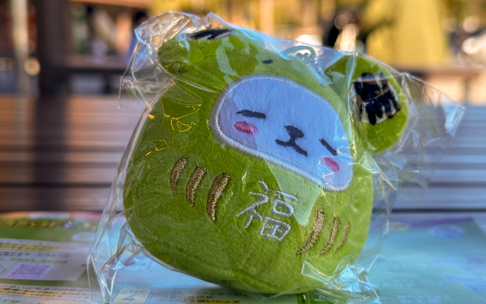 写真は本文とは関係ないですが、常磐自動車道の守谷SAでゲットしたPasar守谷オリジナル「守犬ぬいぐるみキーホルダー」。カワイイですね。