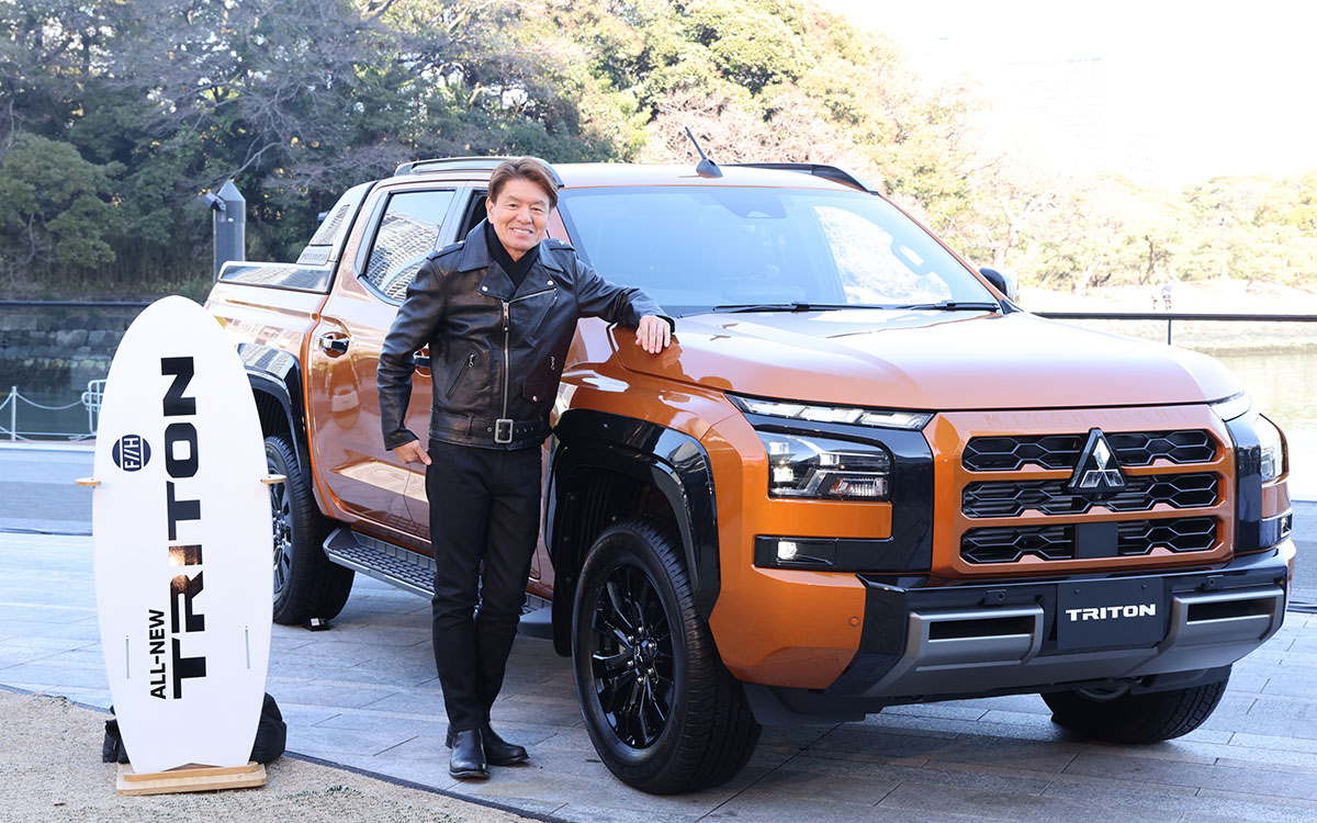 新型トライトンのブランドアンバサダーに就任したタレントのヒロミさん