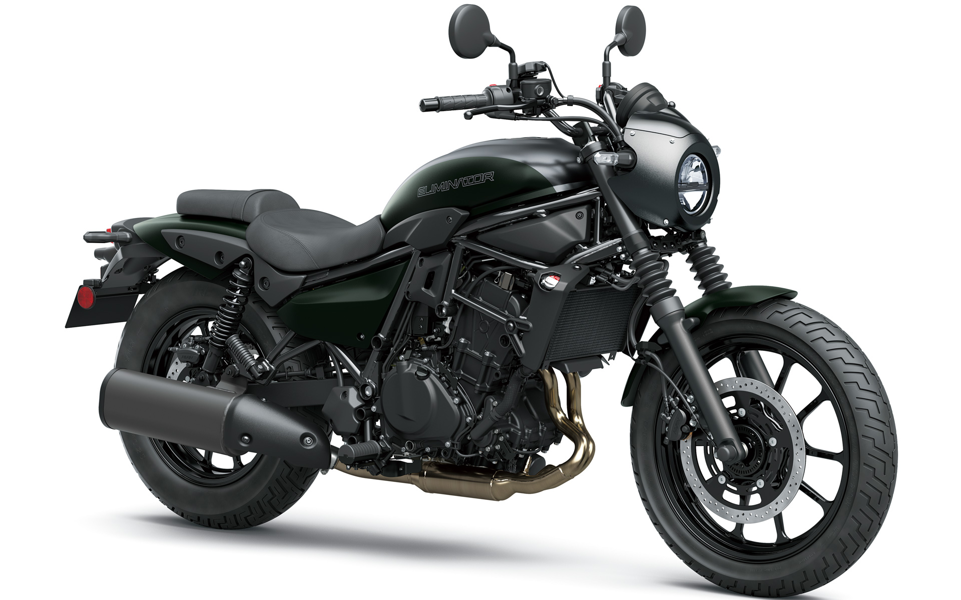 ELIMINATOR SEのメタリックフラットスパークブラック× メタリックマットダークグリーン